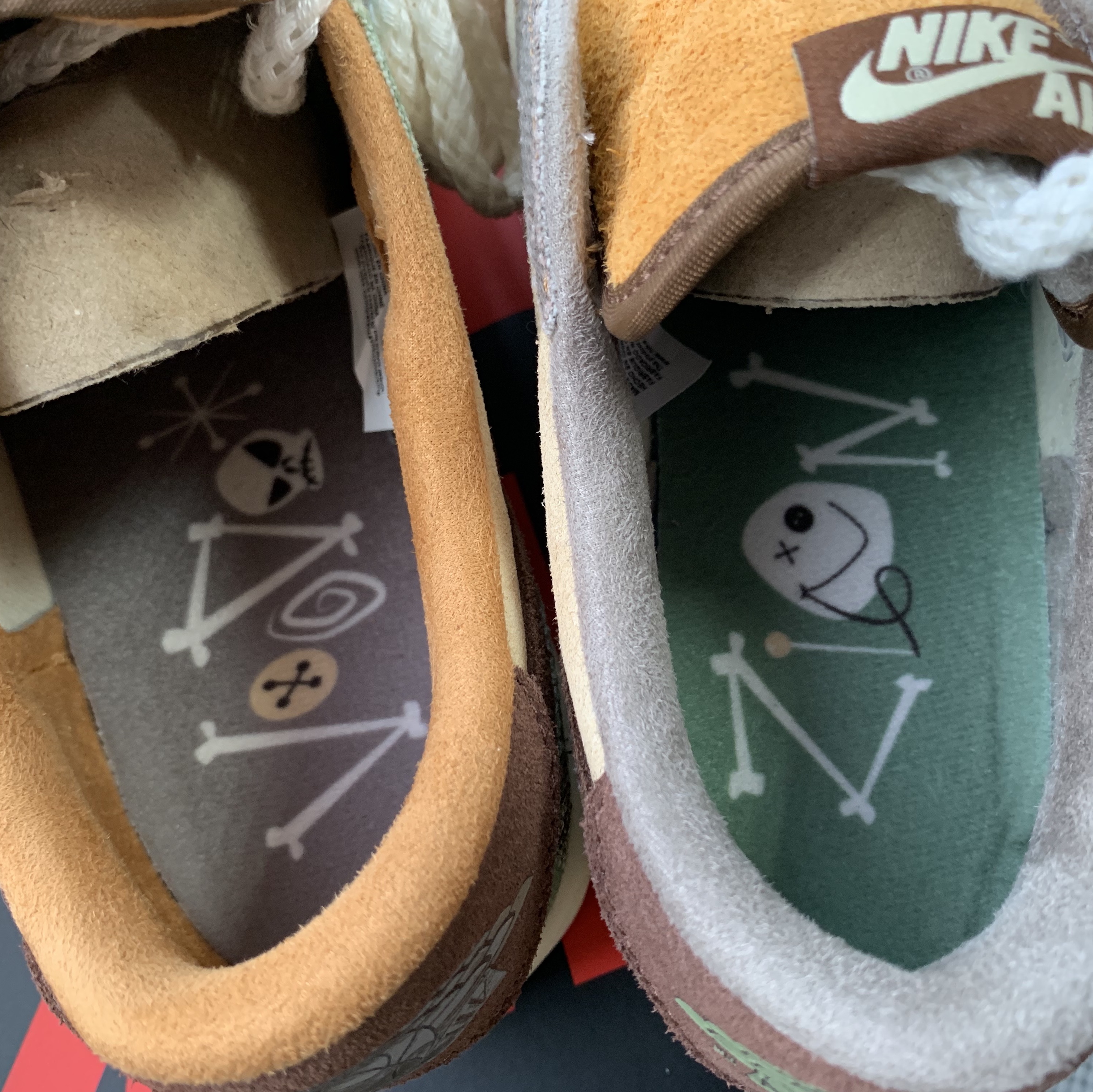 Jordan 1 x Zion Williamson Retro Low OG Flax and Oil Green 착용 스타일 - 5