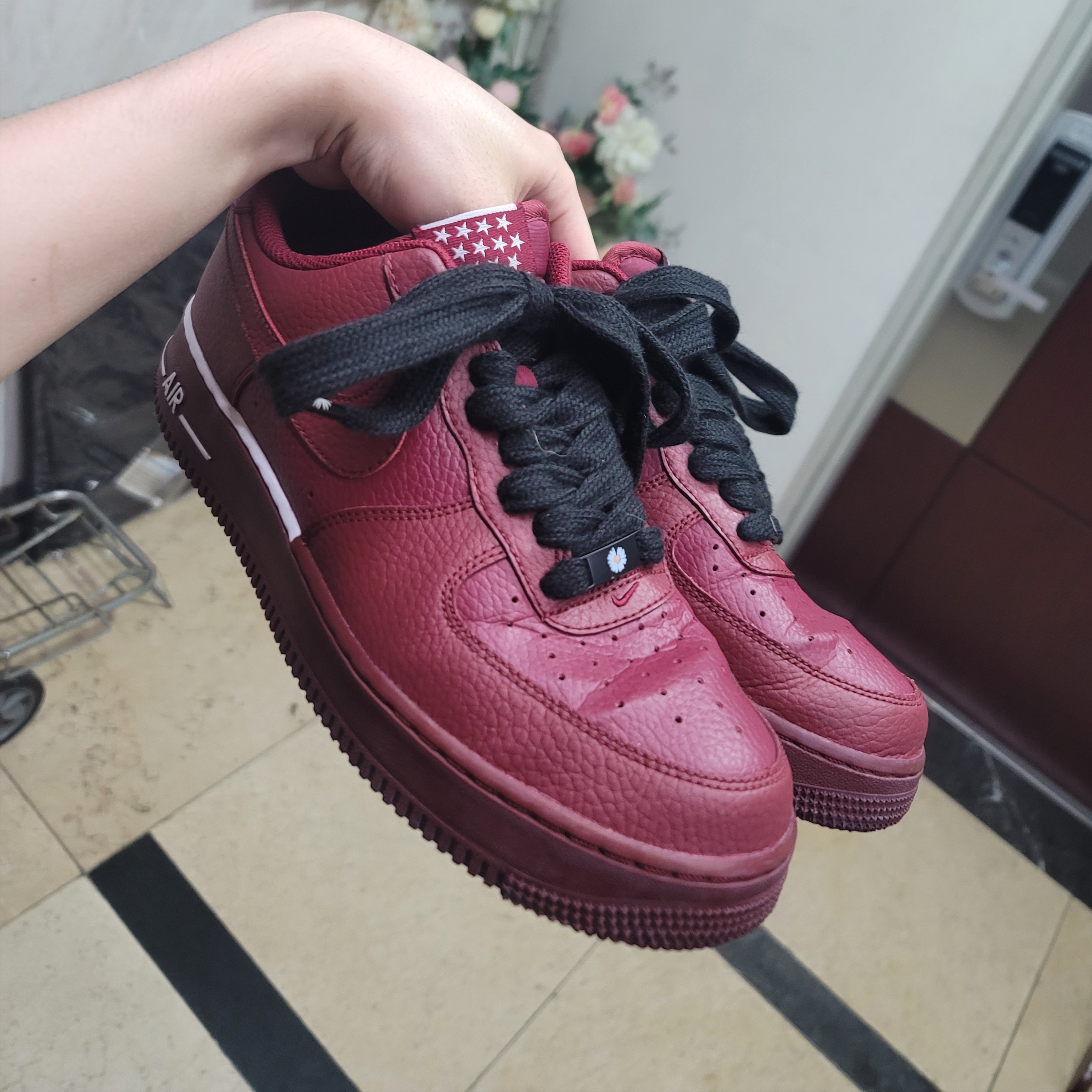 Nike Air Force 1 Low '07 Team Red 착용 스타일
