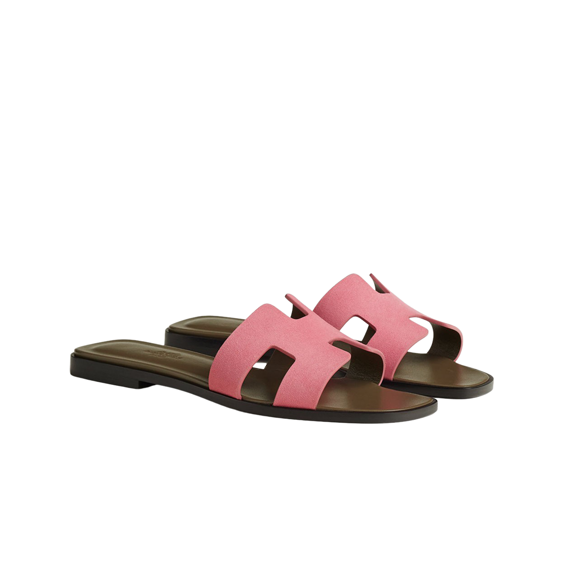 (W) 에르메스 오란 샌들 스웨이드 고트스킨 & 로즈 뒤 데제르((W) Hermes Oran Sandal Suede Goatskin & Rose Du Desert) - 2