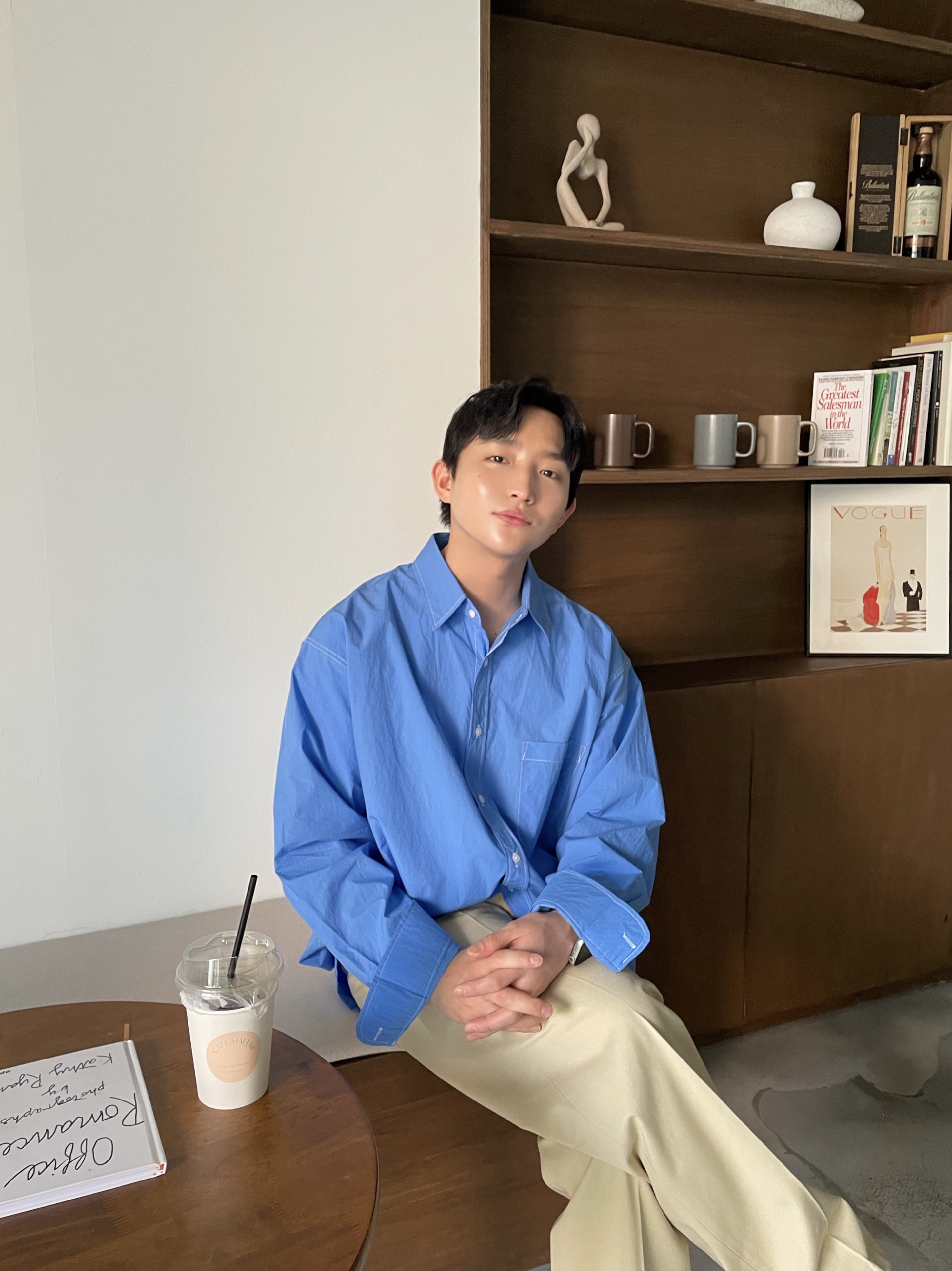 리복 클럽씨 85 빈티지 초크 그린 착용 스타일 - 2