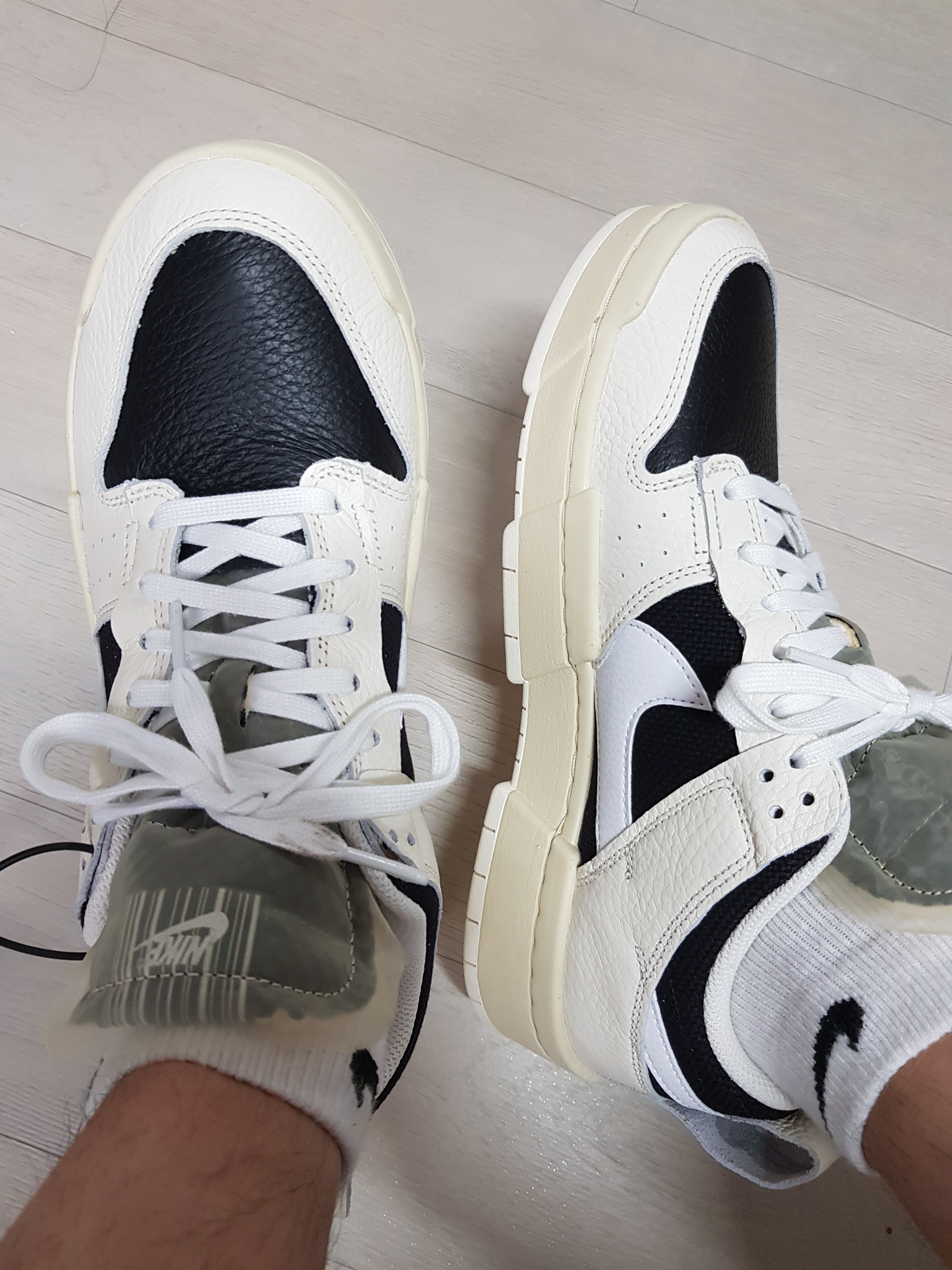 (W) Nike Dunk Low Disrupt Pale Ivory 착용 스타일