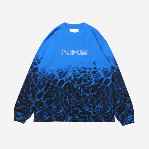 나이키 NRG 쿠키니 롱슬리브 티셔츠 블루 - 아시아