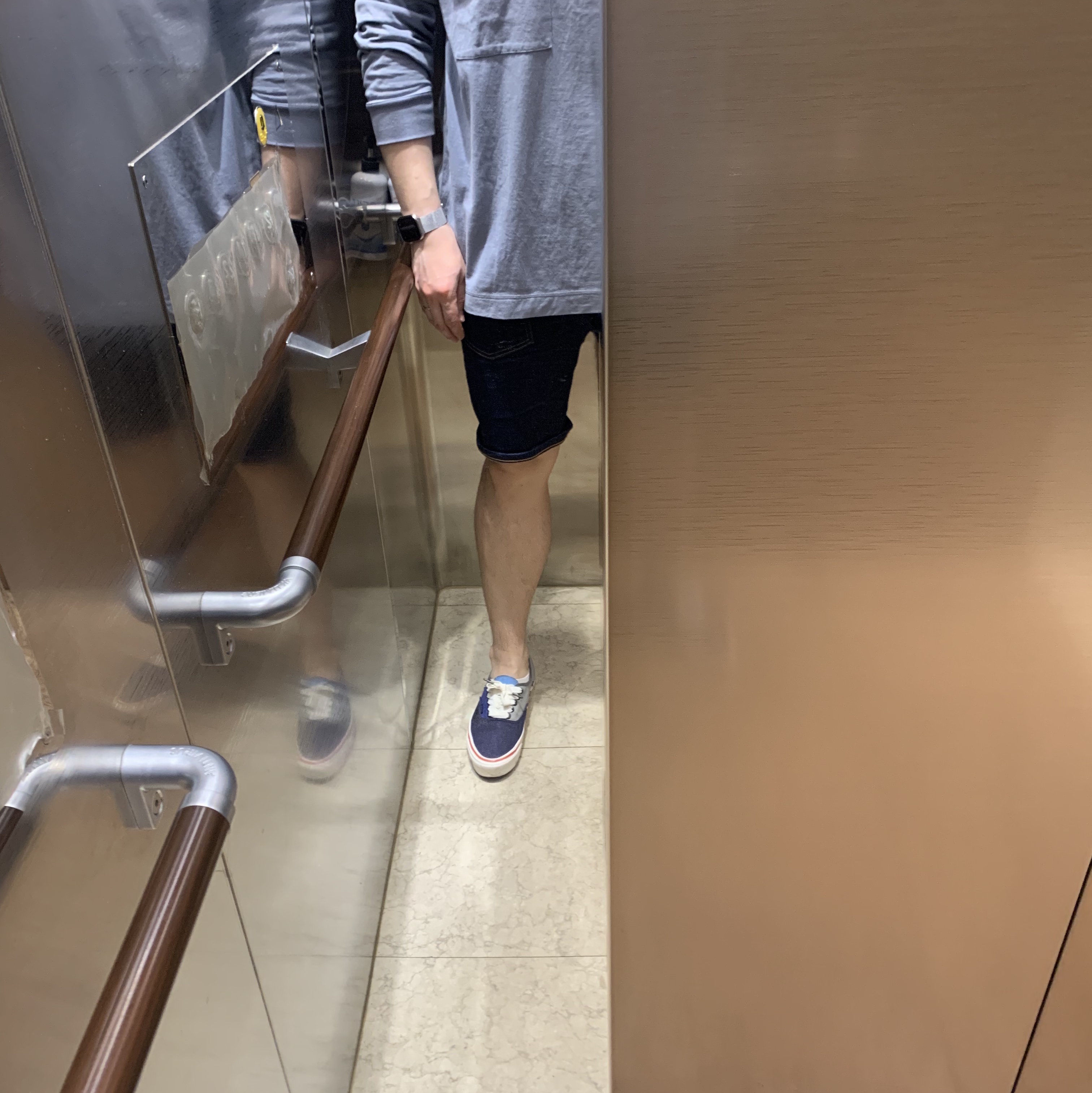 Vans Vault x Nigel Cabourn OG Authentic LX Crazy Navy Mix 착용 스타일