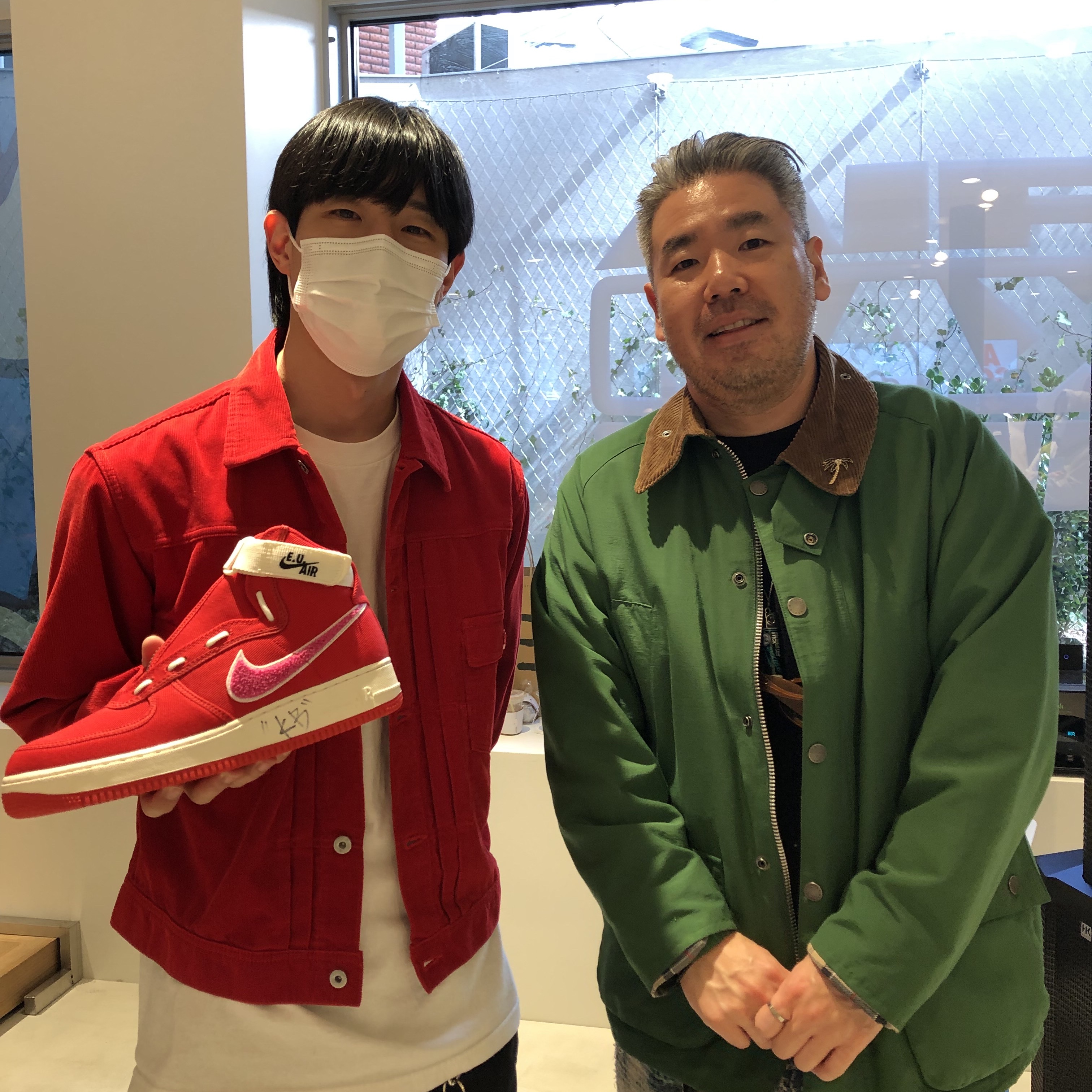 Nike x Emotionally Unavailable Air Force 1 High 착용 스타일 - 4
