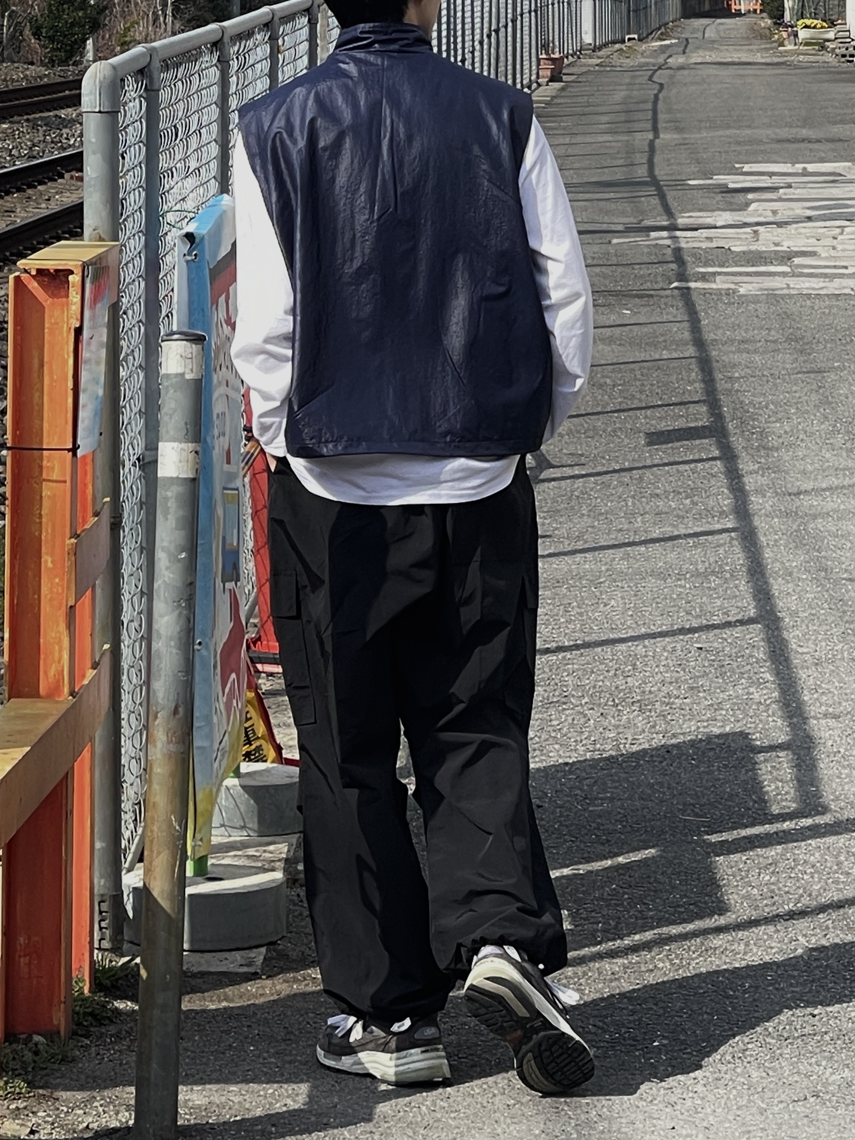 New Balance 992 Made in USA Navy 착용 스타일 - 4