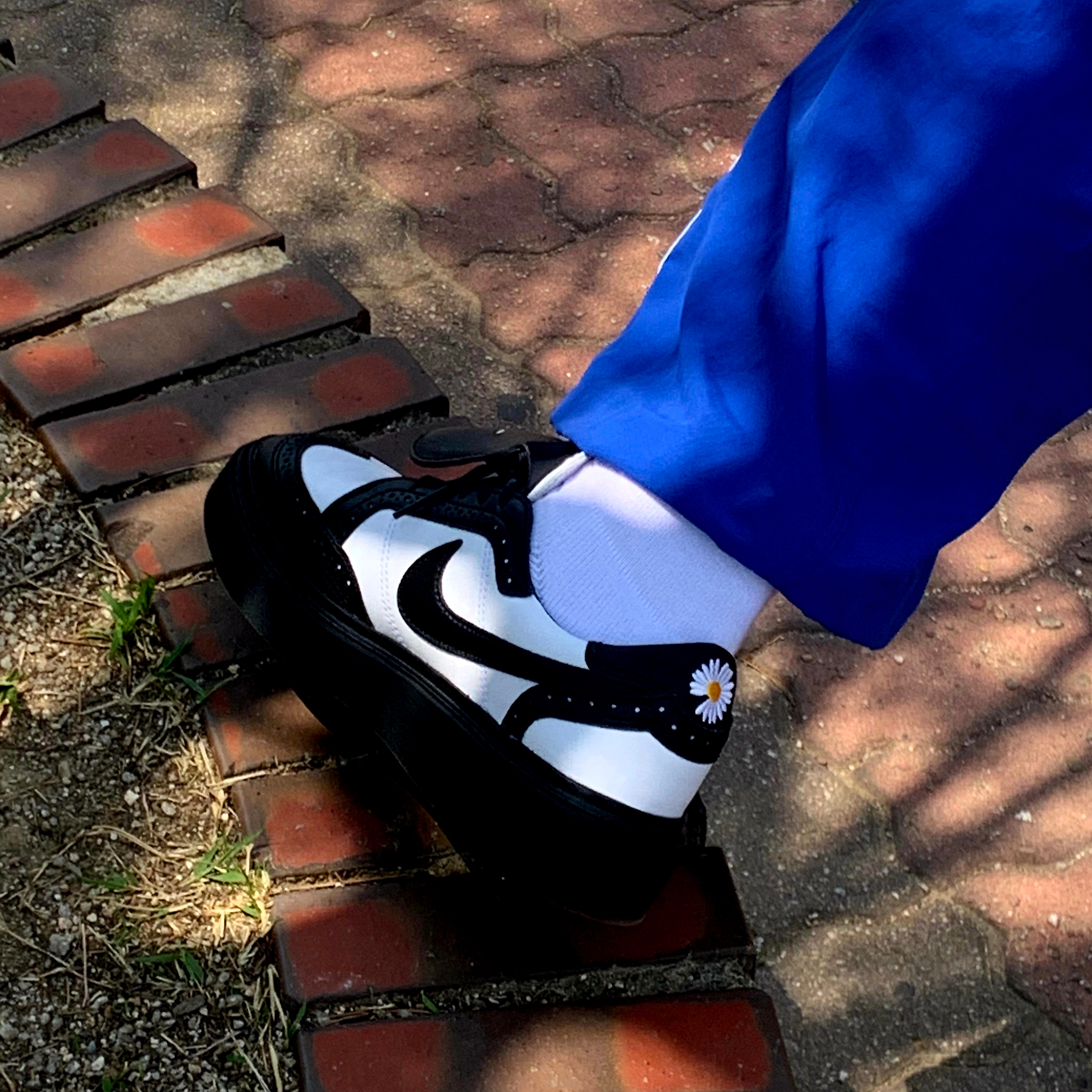 Nike x Peaceminusone Kwondo1 Black and White 착용 스타일