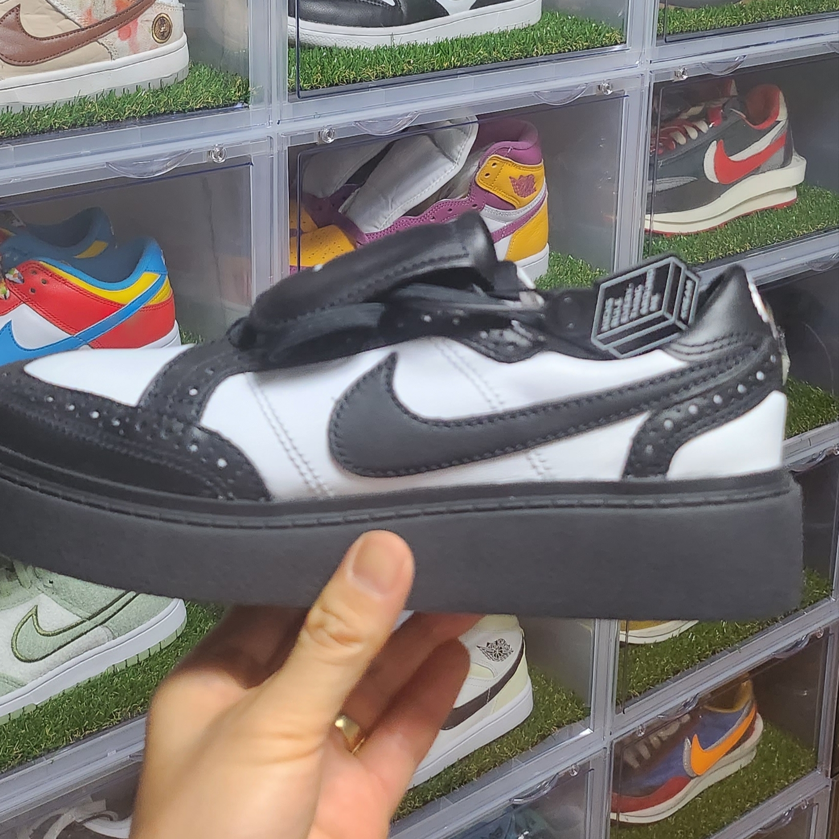 Nike x Peaceminusone Kwondo1 Black and White, Nike x Peaceminusone Kwondo1 White 착용 스타일 - 1