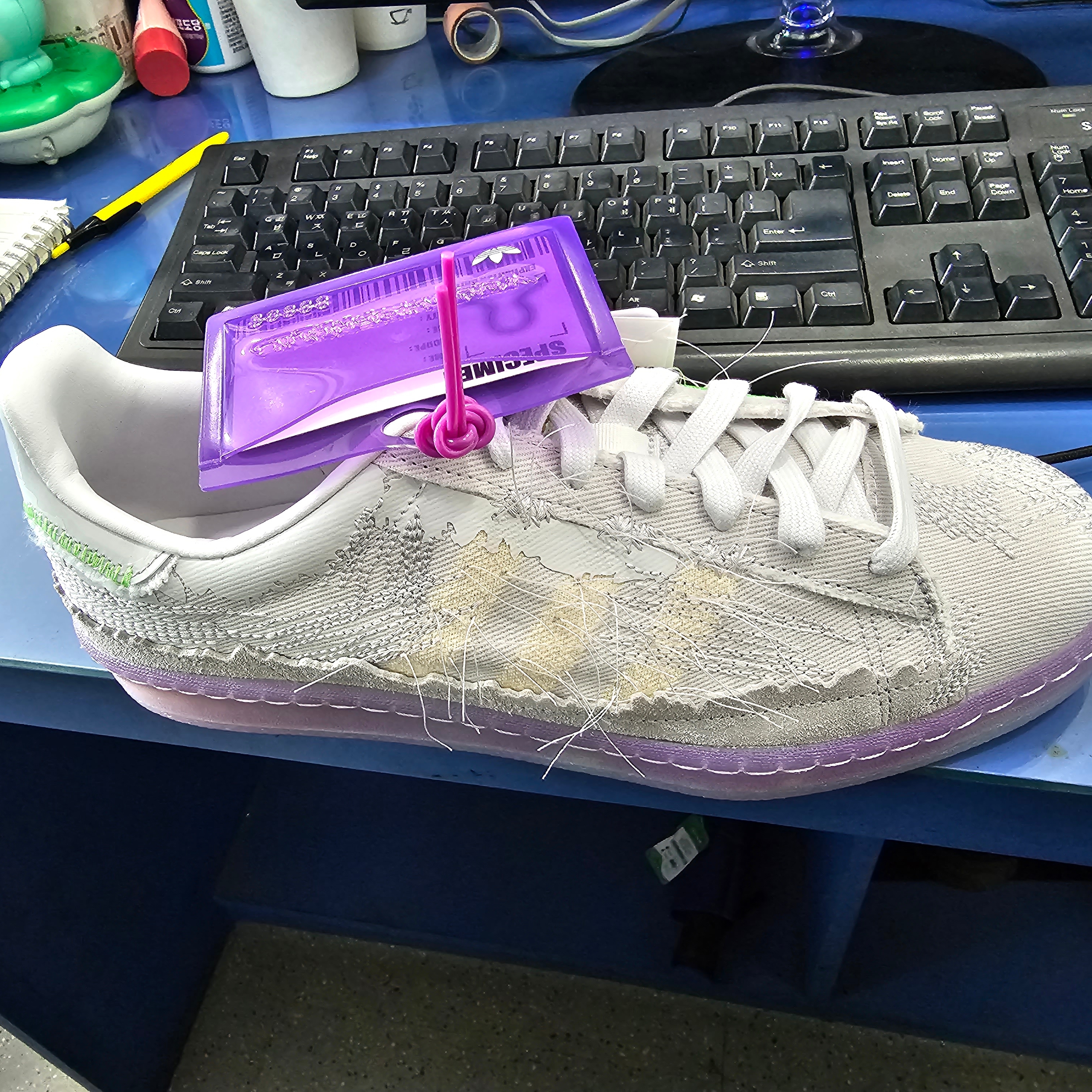 Adidas x Youth of Paris Campus Crystal White 착용 스타일