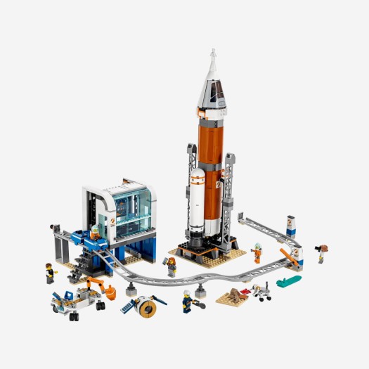 레고 우주 로켓과 발사 관제소
