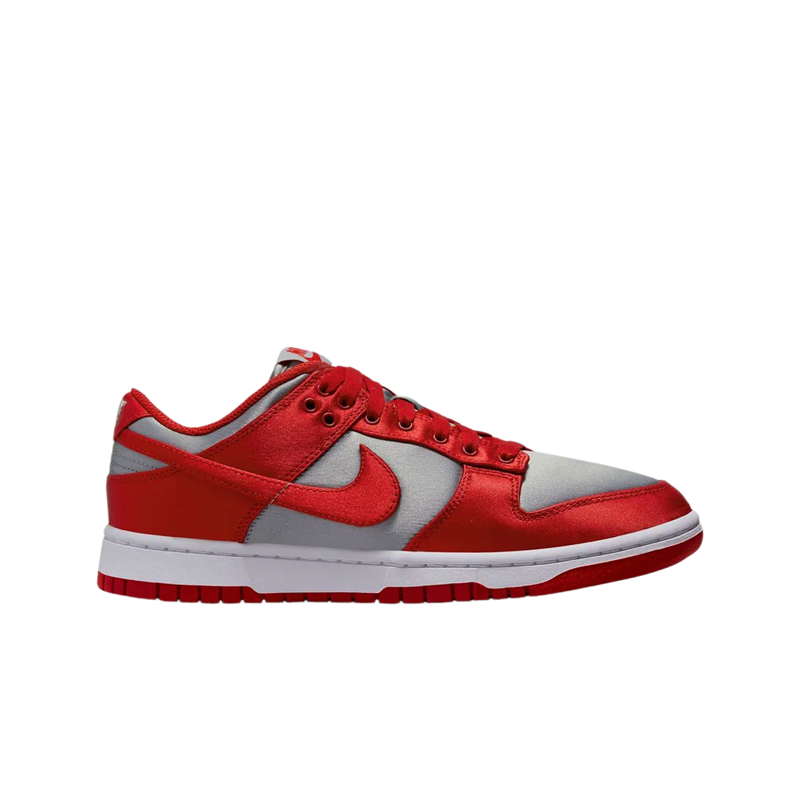 (W) 나이키 덩크 로우 바시티 레드 앤 미디움 그레이((W) Nike Dunk Low Varsity Red and Medium Grey)