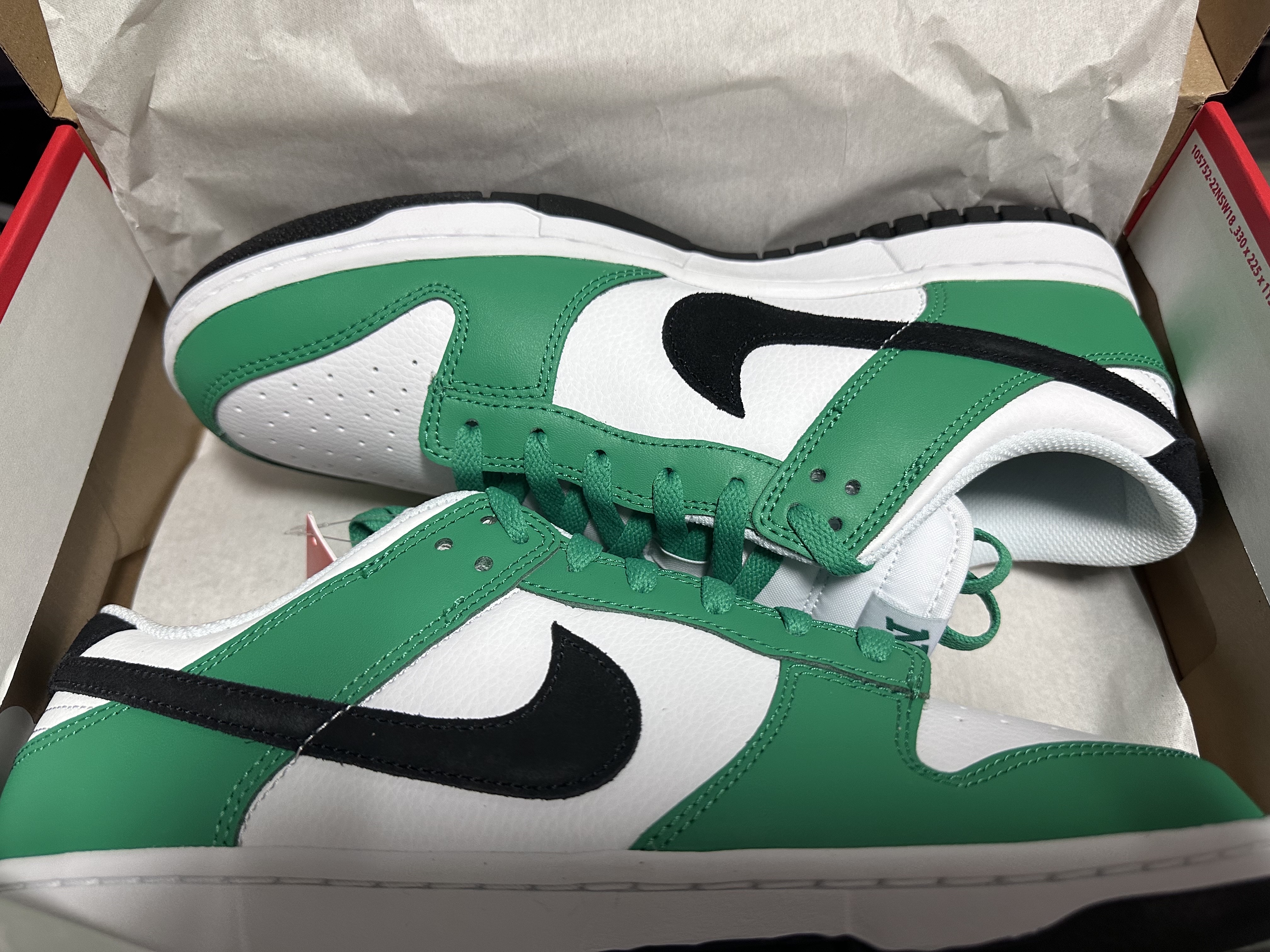 Nike Dunk Low White Green 착용 스타일 - 2