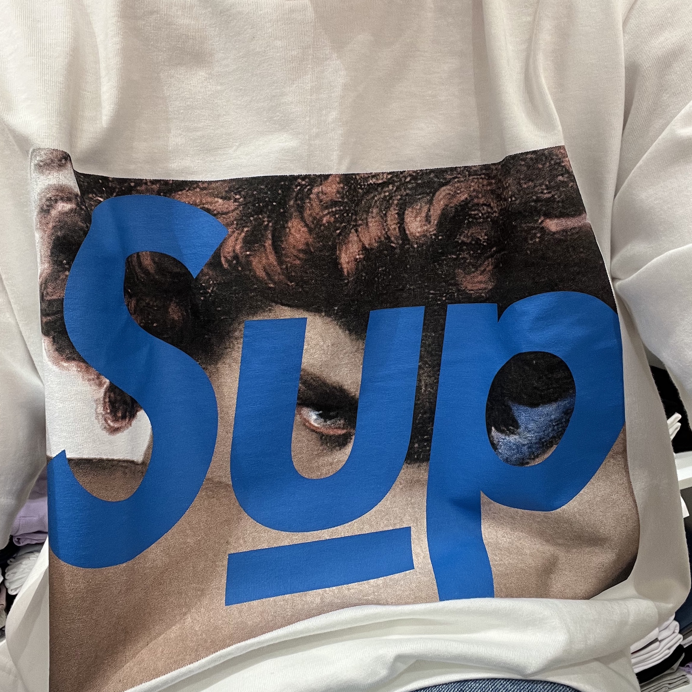 Supreme x Undercover Face T-Shirt White - 23SS 착용 스타일