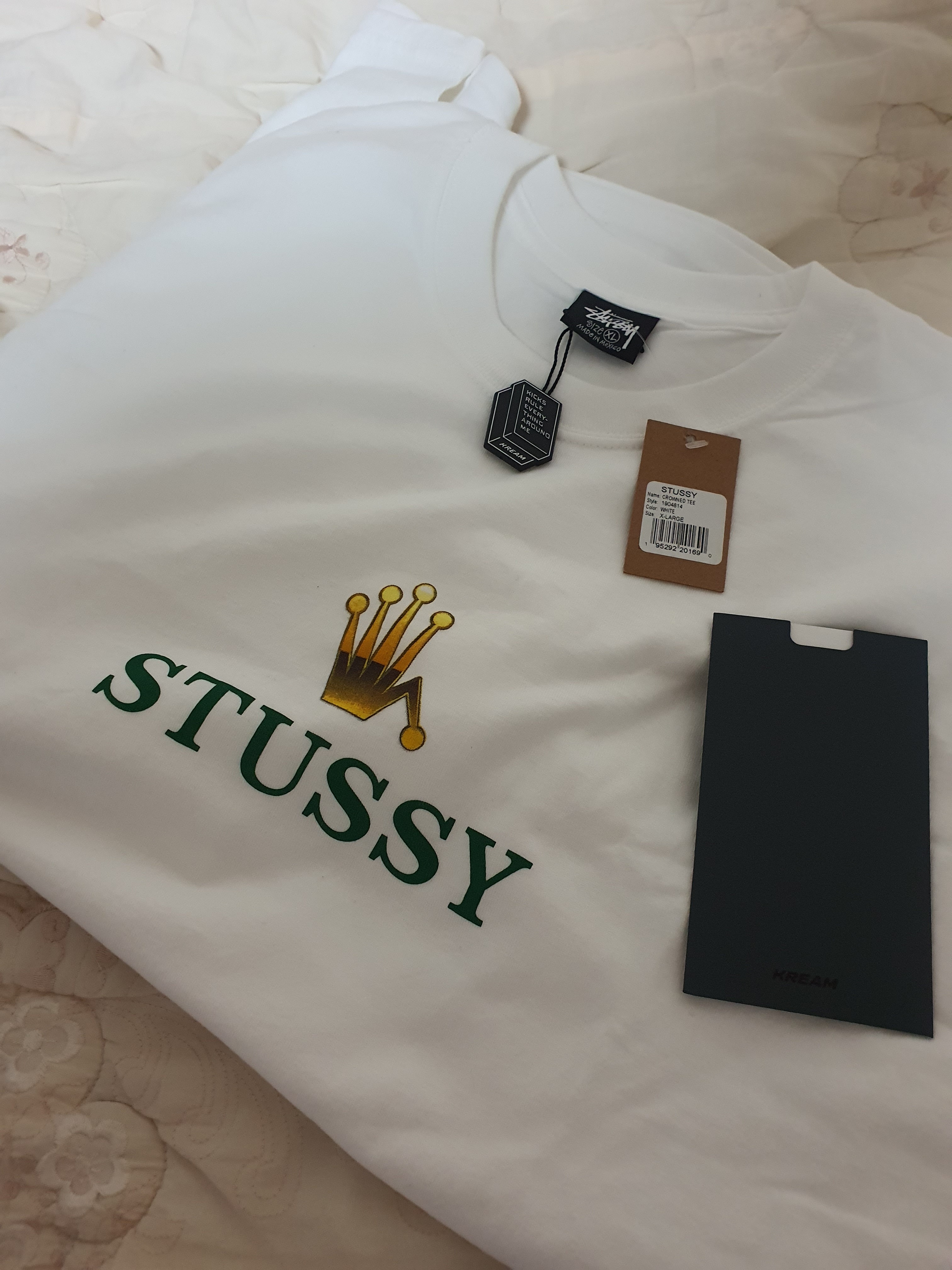 Stussy Crowned T-Shirt White 착용 스타일
