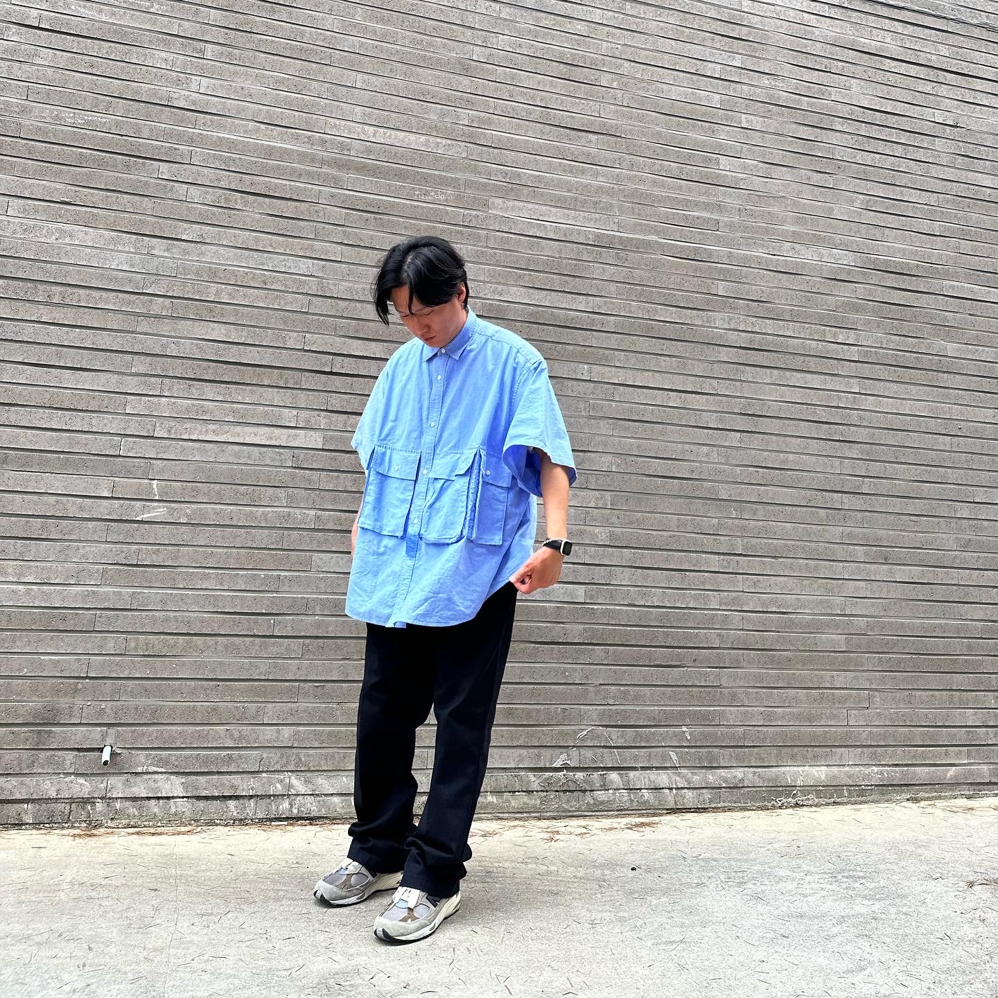 New Balance x JJJJound 991 Made in UK Grey 착용 스타일 - 3