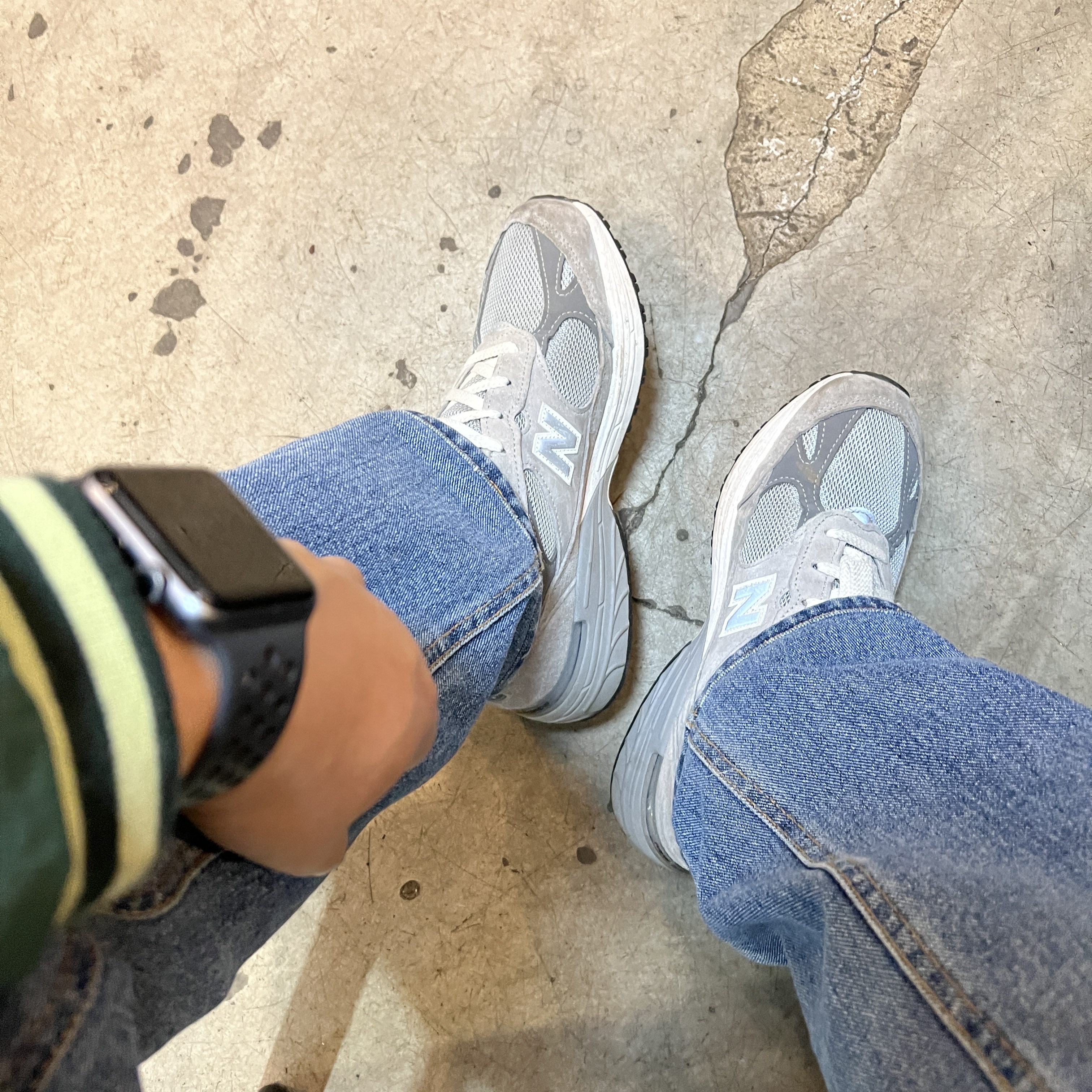 New Balance 992 Made in USA Grey - D Standard 착용 스타일