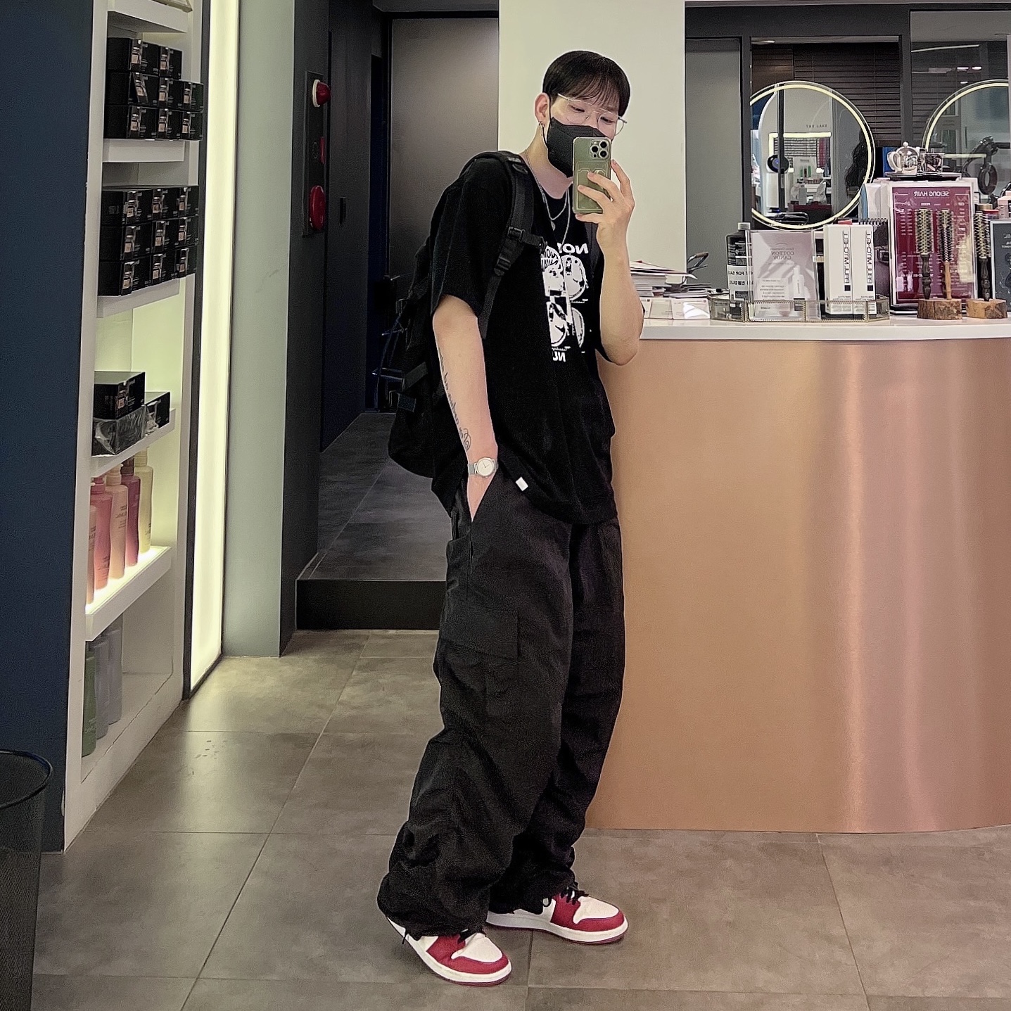 Jordan 1 Mid Chicago 2020 착용 스타일 - 1