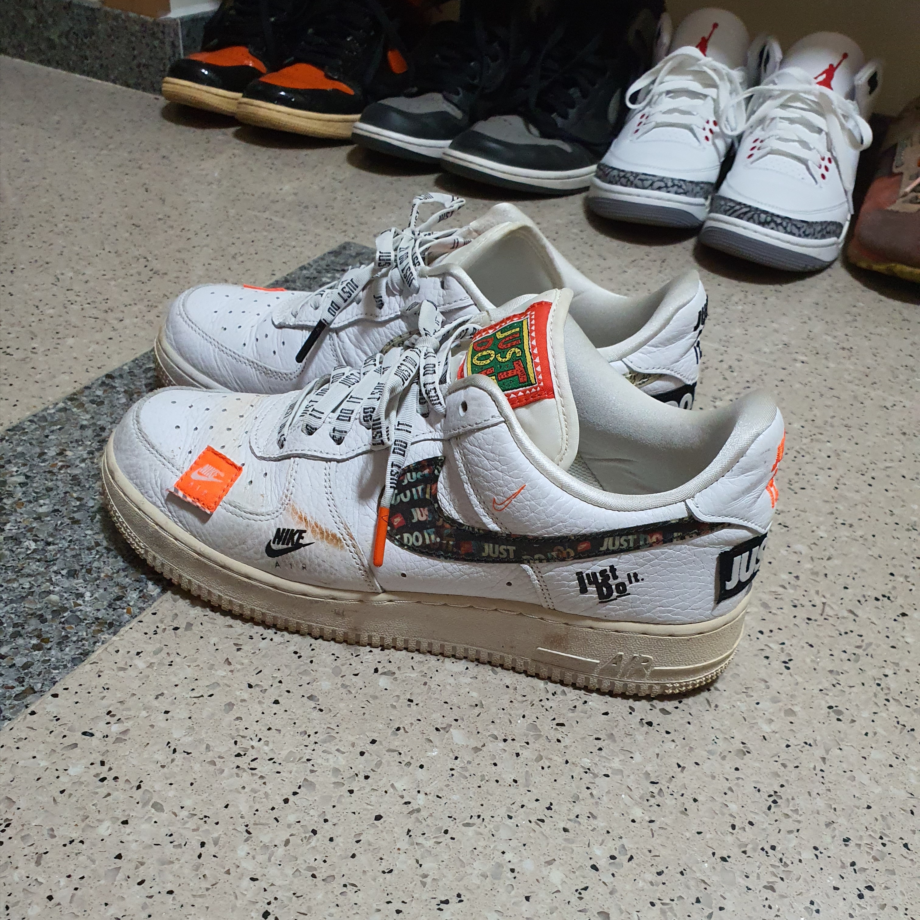 Nike Air Force 1 Low Just Do It Pack White Black 착용 스타일