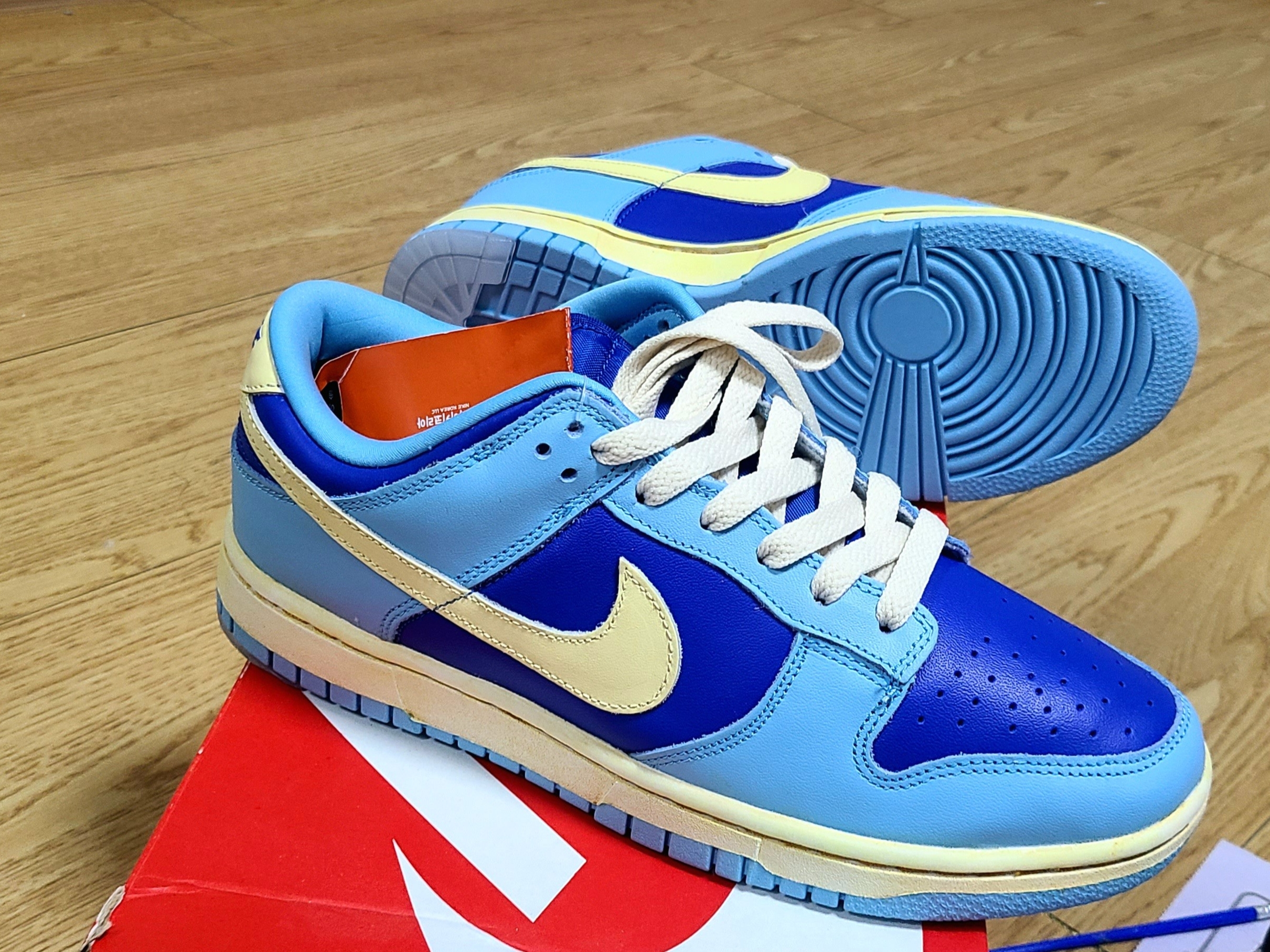 Nike Dunk Low Retro QS Argon 착용 스타일 - 1