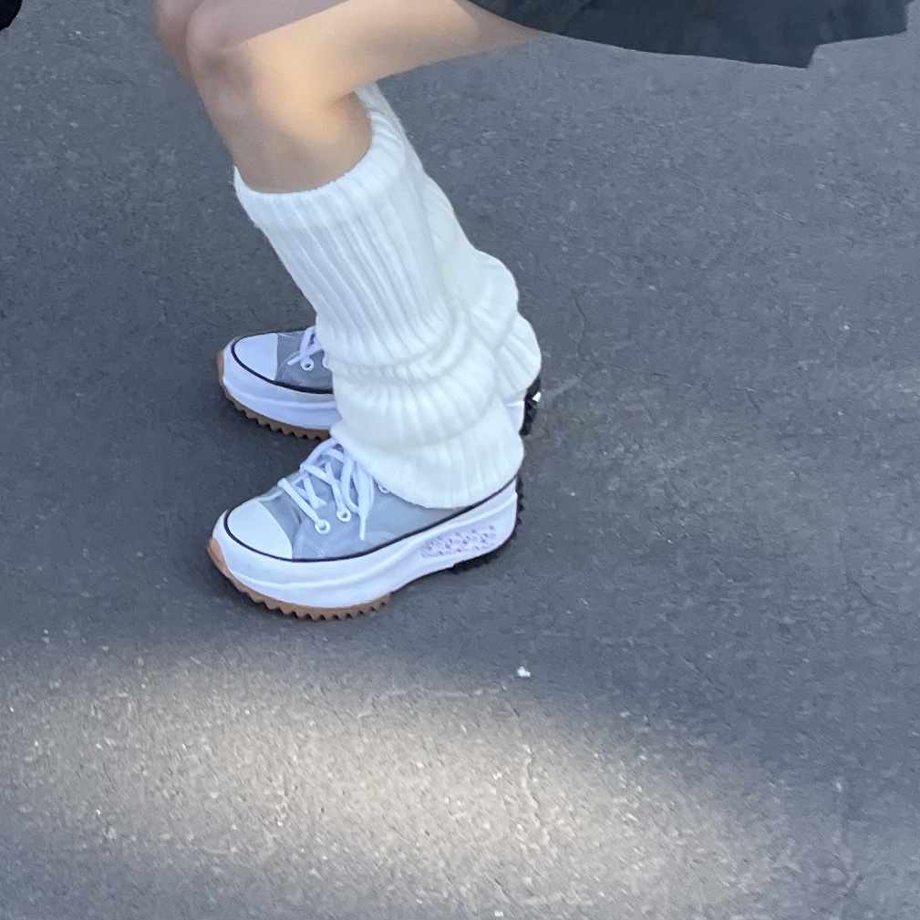 Converse Run Star Hike Low Ash Stone 착용 스타일