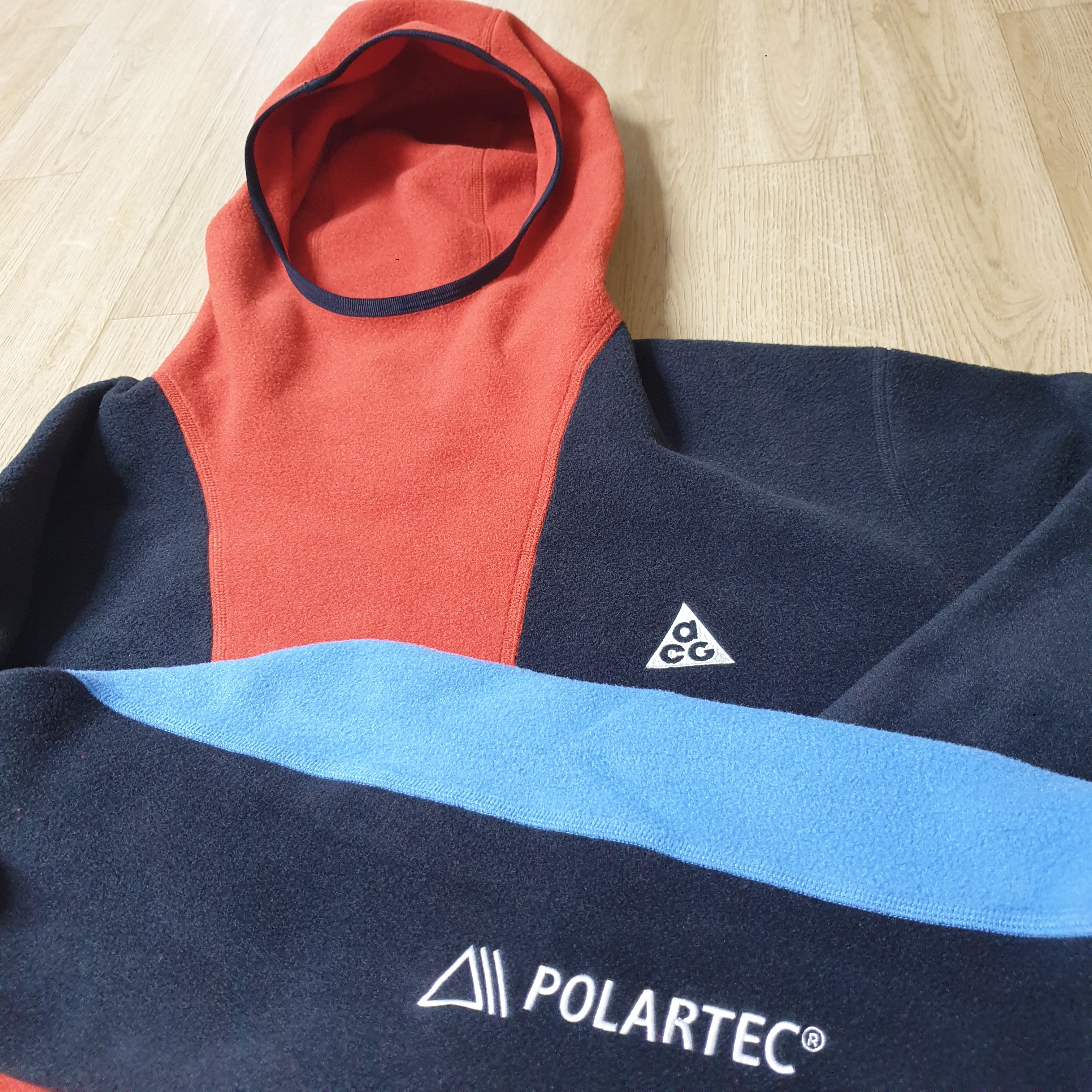 Nike ACG Polartec Wolf Tree Pullover Hoodie Cinnabar - Asia 착용 스타일 - 2