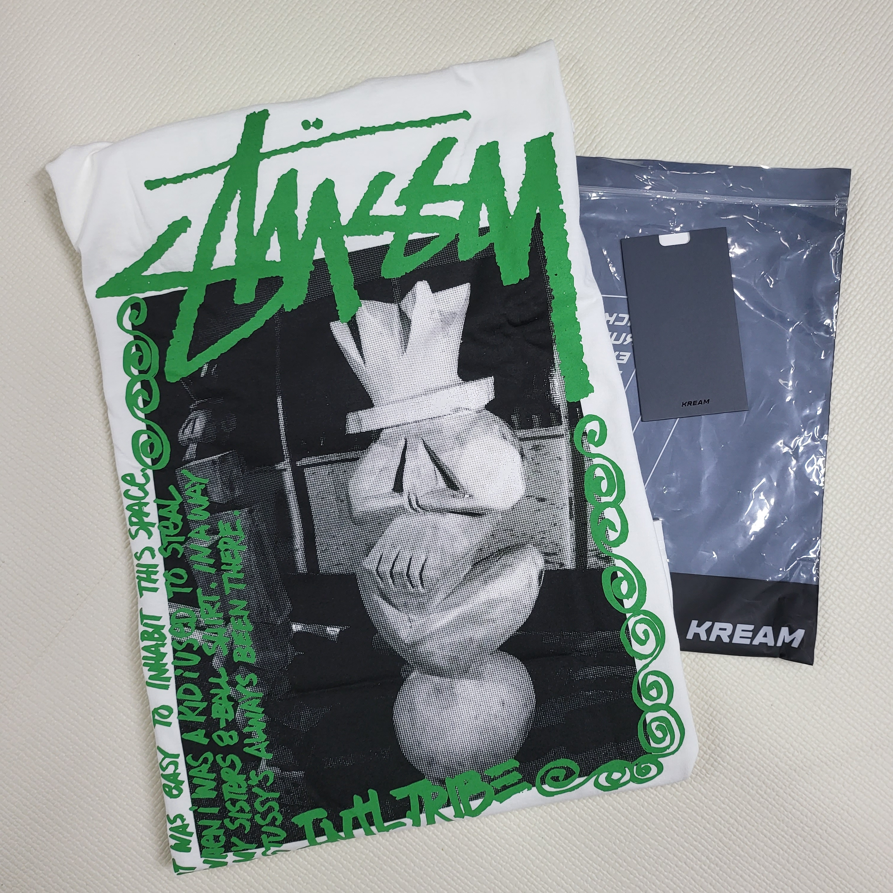 Stussy Landin T-Shirt White 착용 스타일