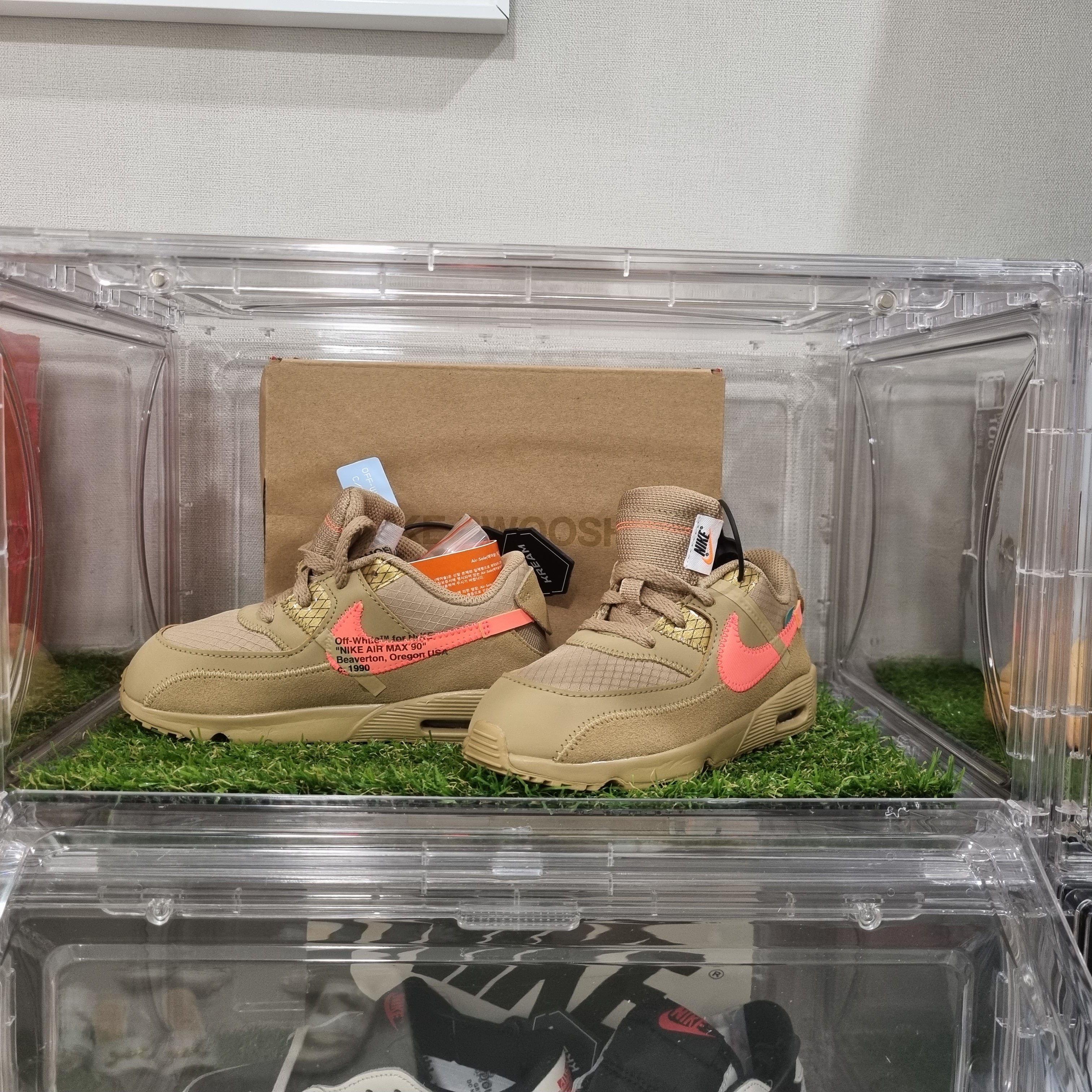 (TD) Nike x Off-White Air Max 90 Desert Ore 착용 스타일 - 2