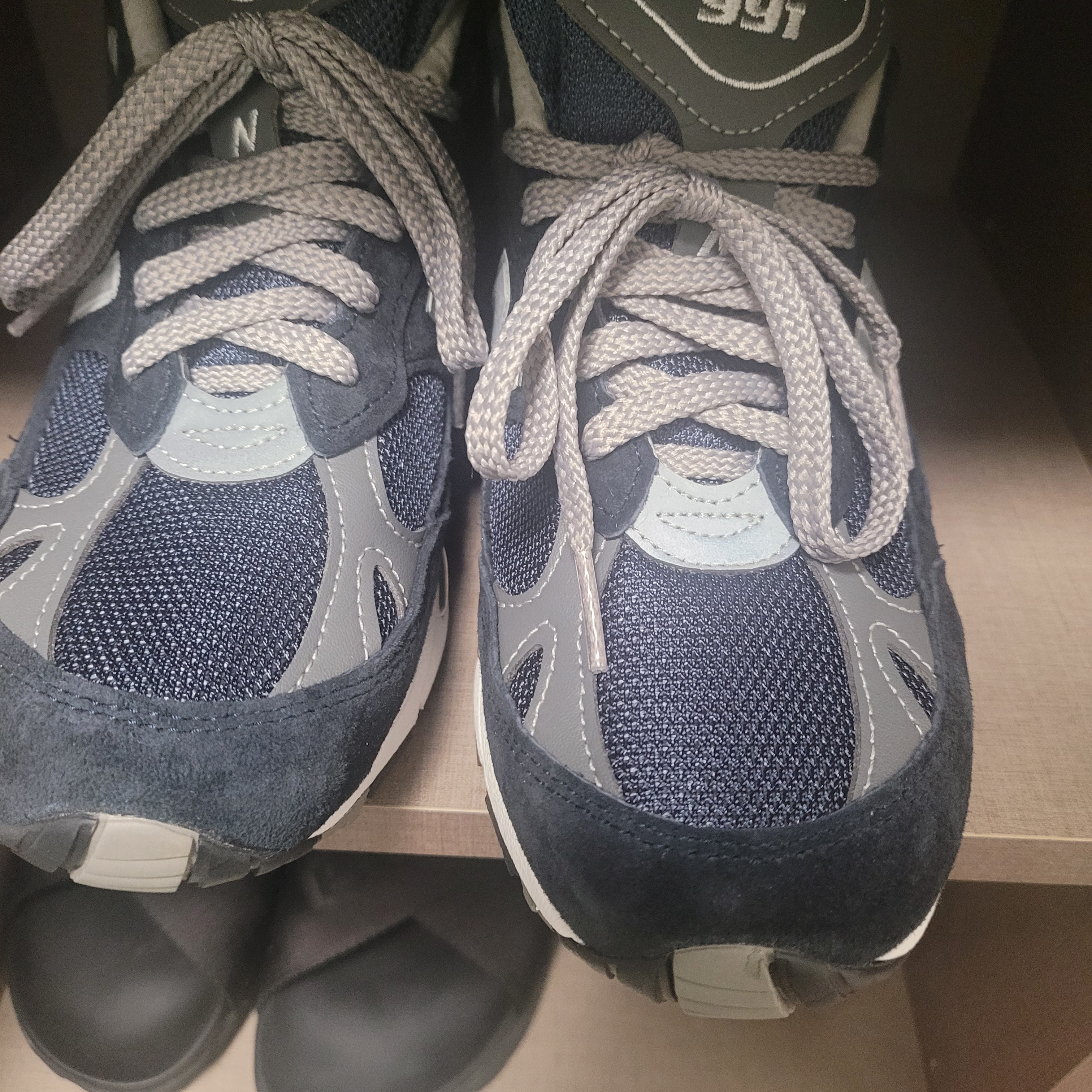 New Balance 991 Made in UK Navy 착용 스타일