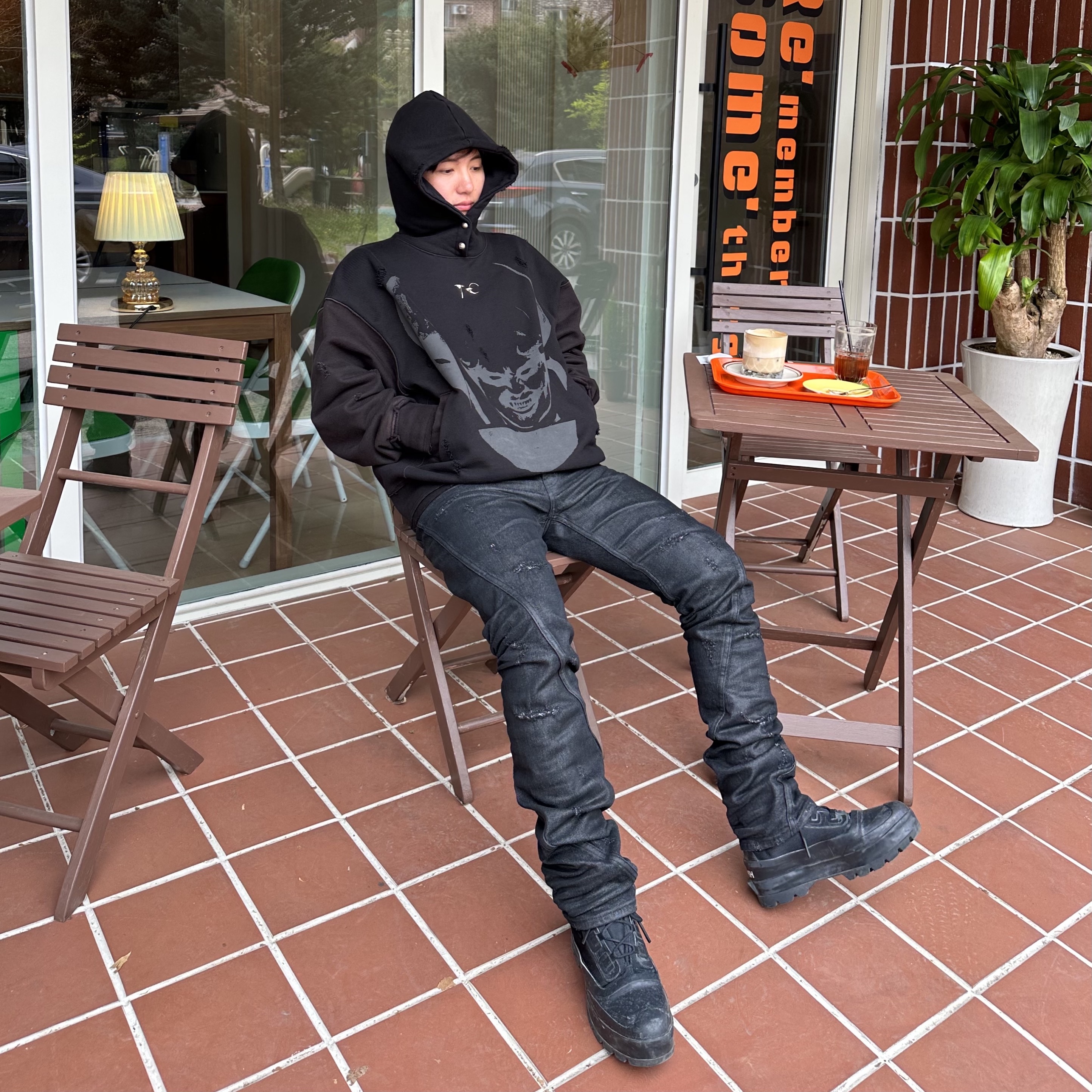 Converse x Ambush Chuck Taylor All Star Duck Boot Black 착용 스타일