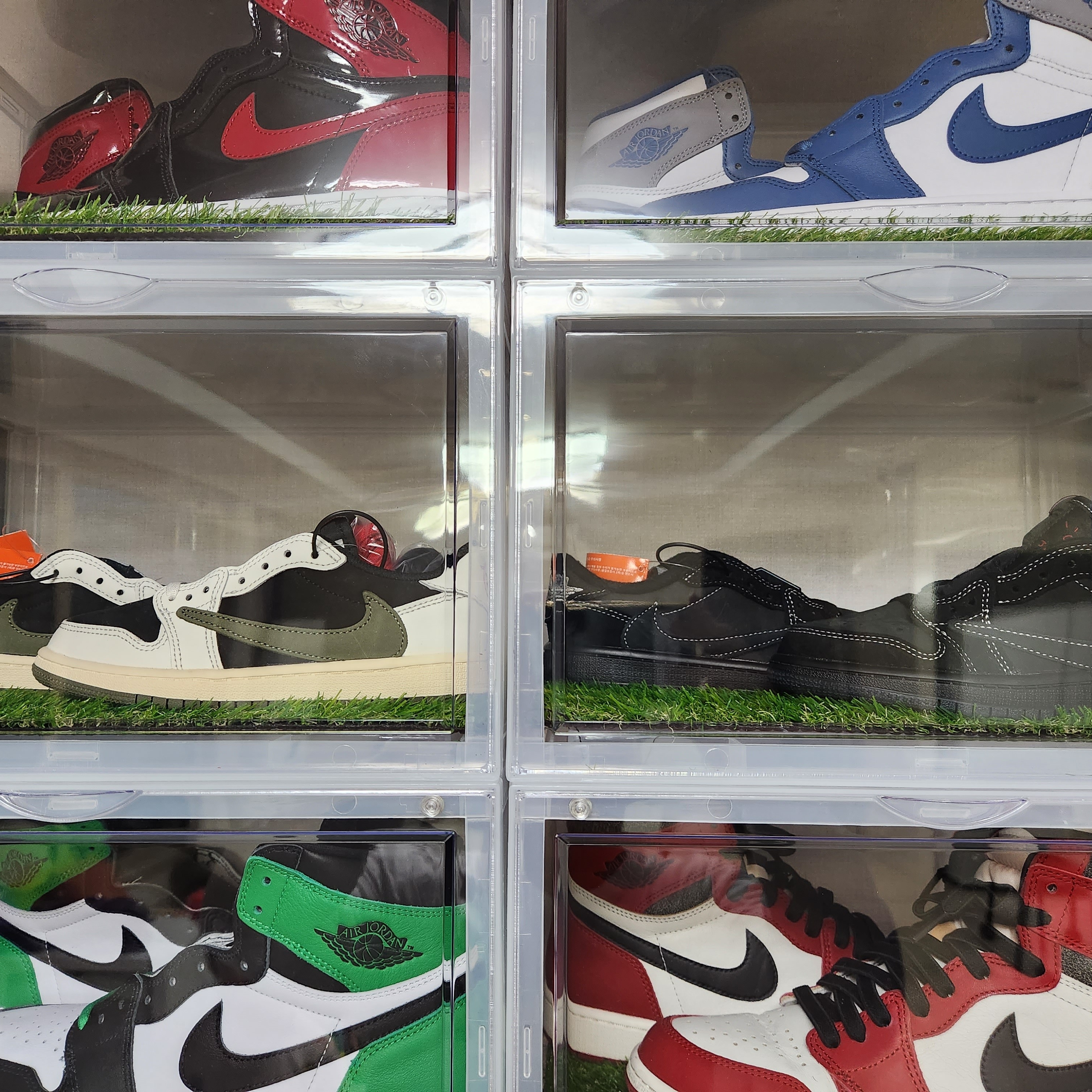 (W) Jordan 1 x Travis Scott Retro Low OG SP Medium Olive, (PS) Jordan 1 x Travis Scott Retro Low OG SP Medium Olive 착용 스타일 - 2