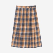 Nieeh Plaid Skirt Orange