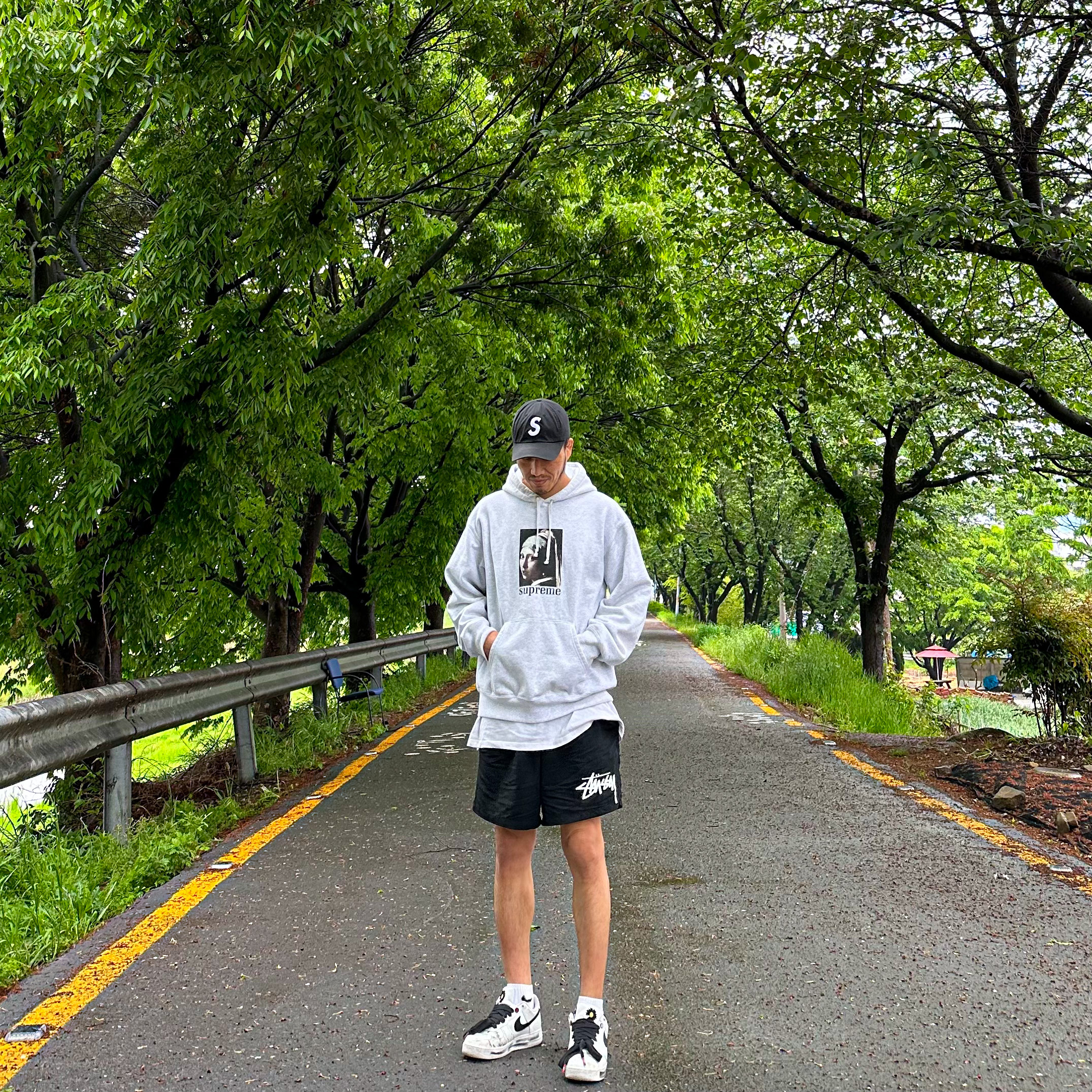 Stussy Big Basic Water Shorts Black, Nike x Peaceminusone Air Force 1 Low Para-Noise 2.0 착용 스타일 - 2