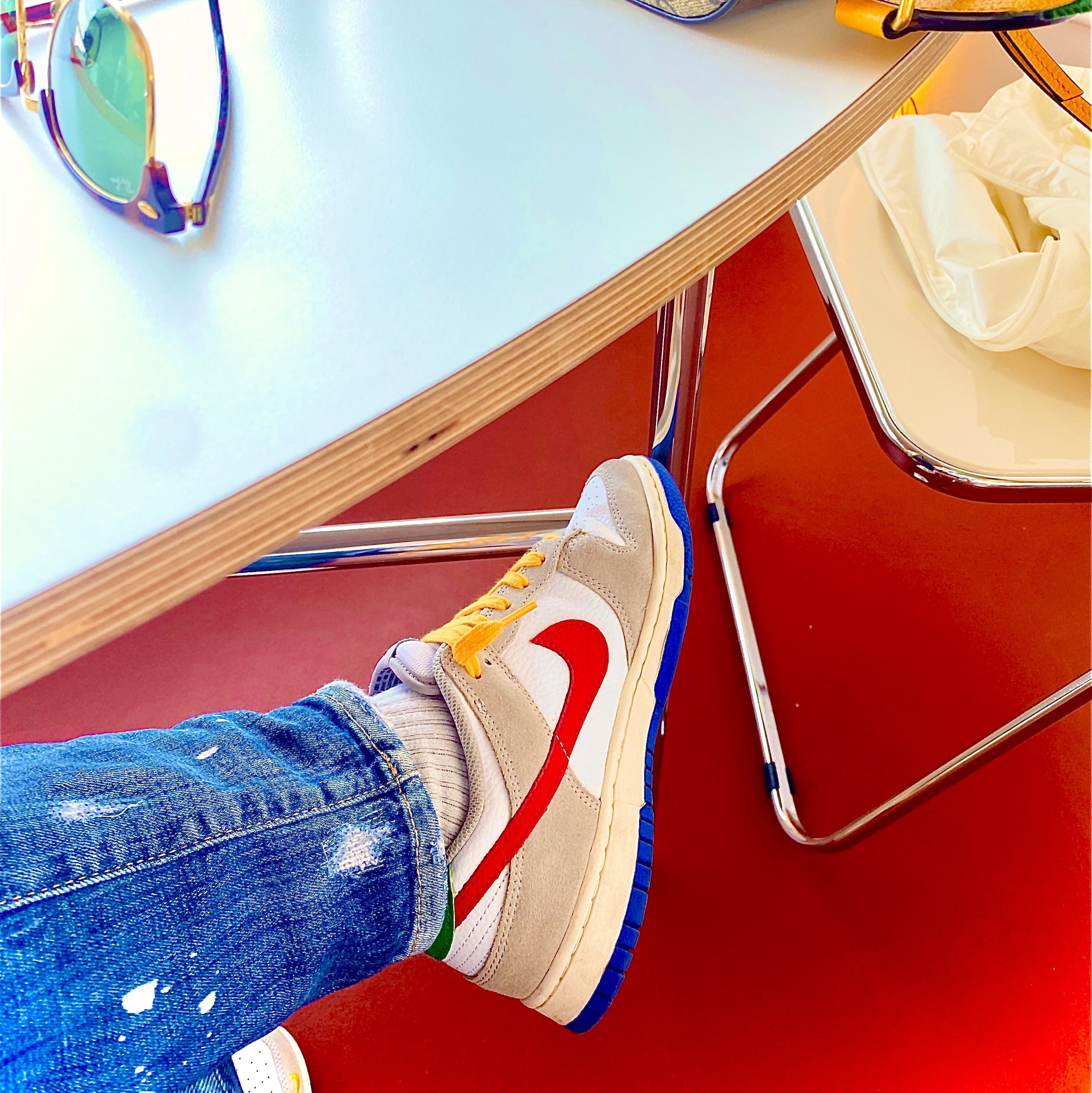 Nike Dunk Low Light Iron Ore 착용 스타일