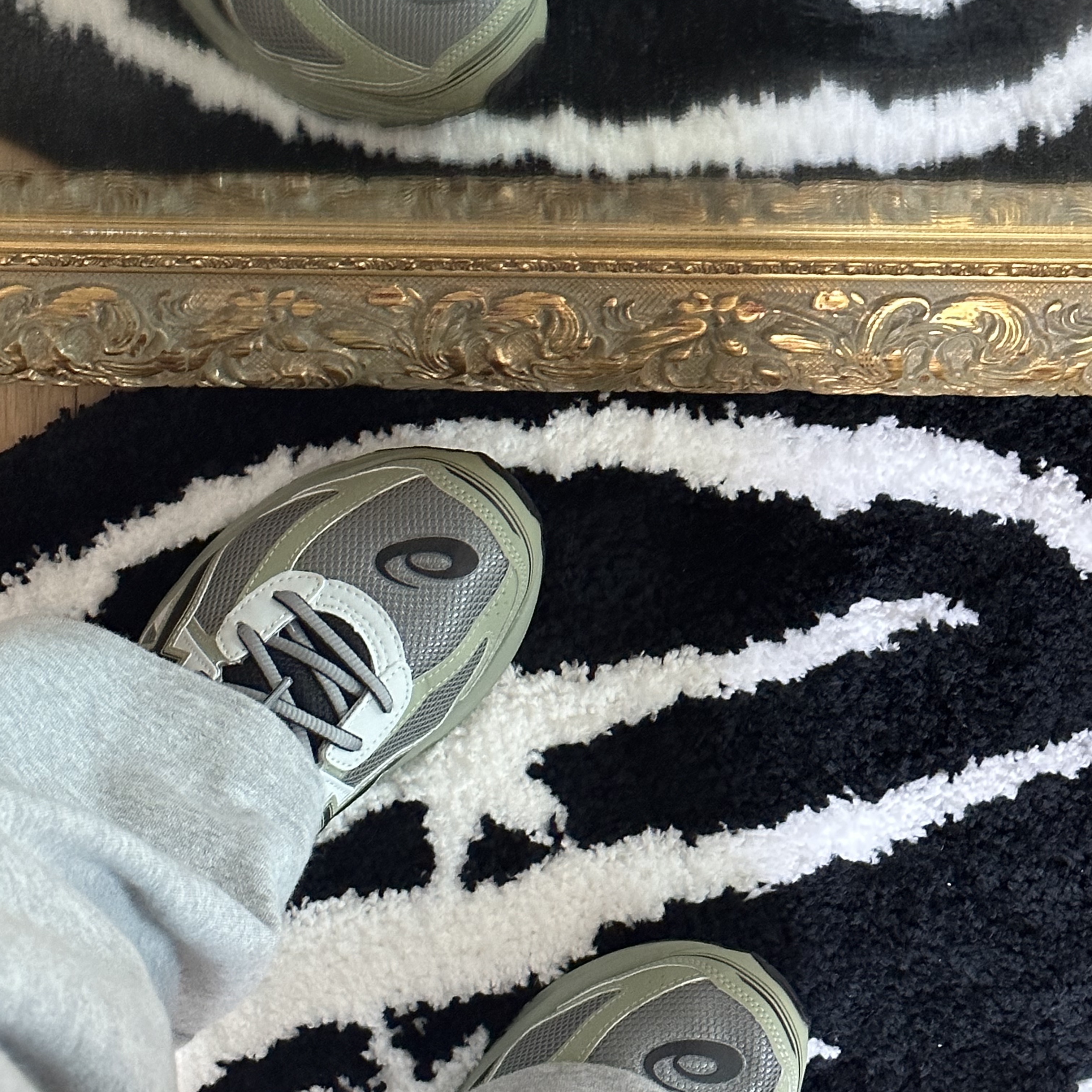 Asics Jog 100 S Sheet Rock - 2E Wide 착용 스타일