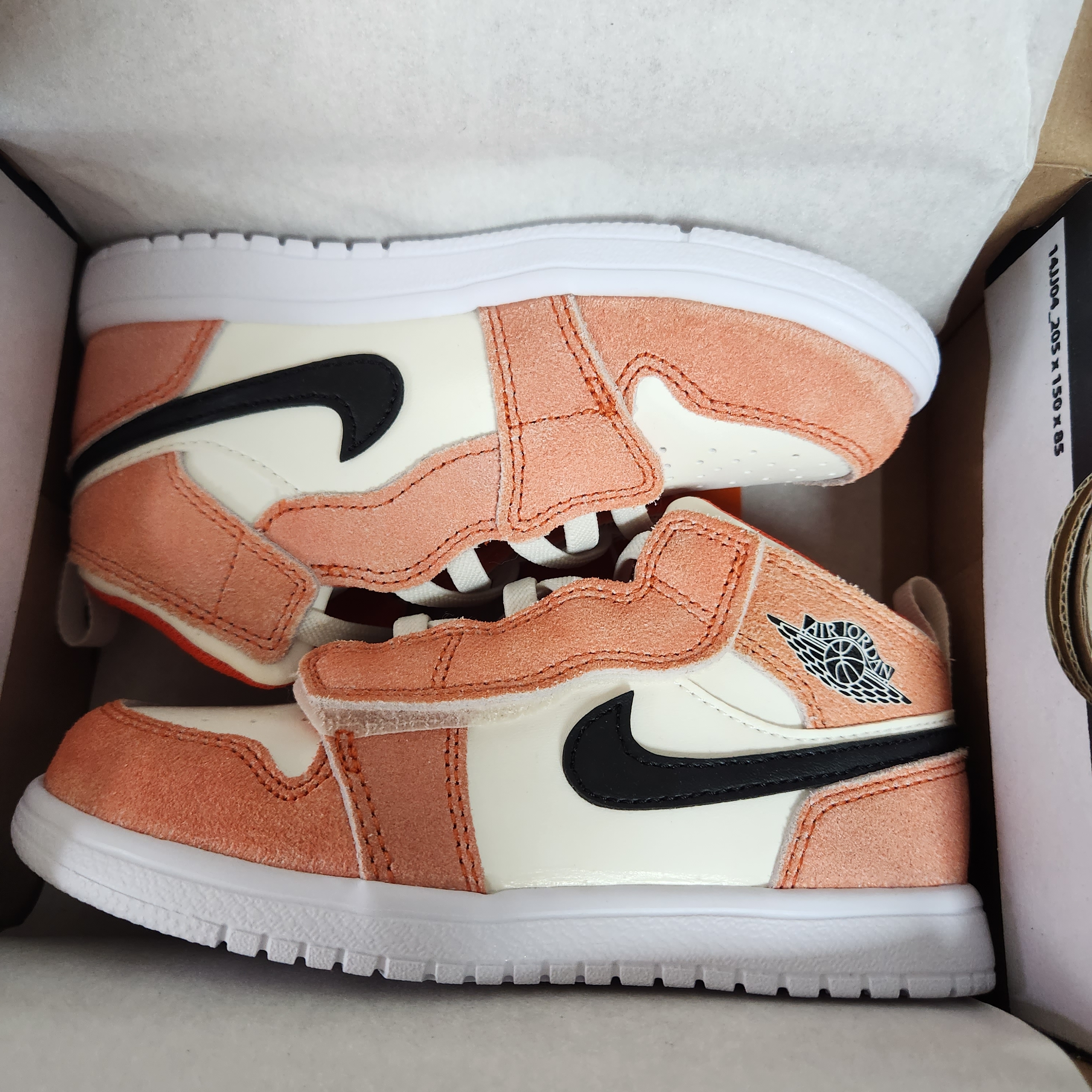(TD) Jordan 1 Mid Alt SE Team Orange Sail 착용 스타일 - 1