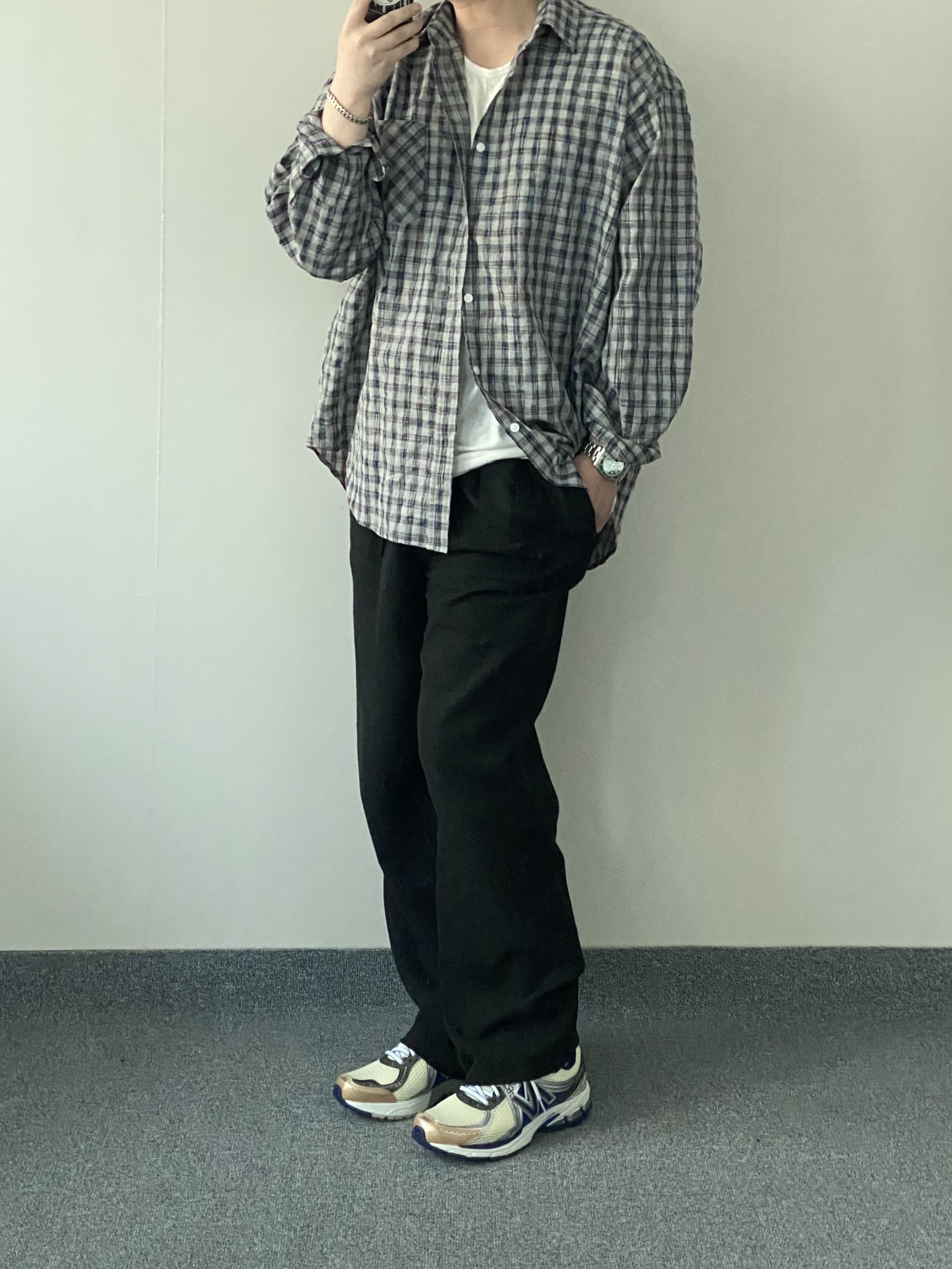 New Balance x Aime Leon Dore 860v2 Blue 착용 스타일