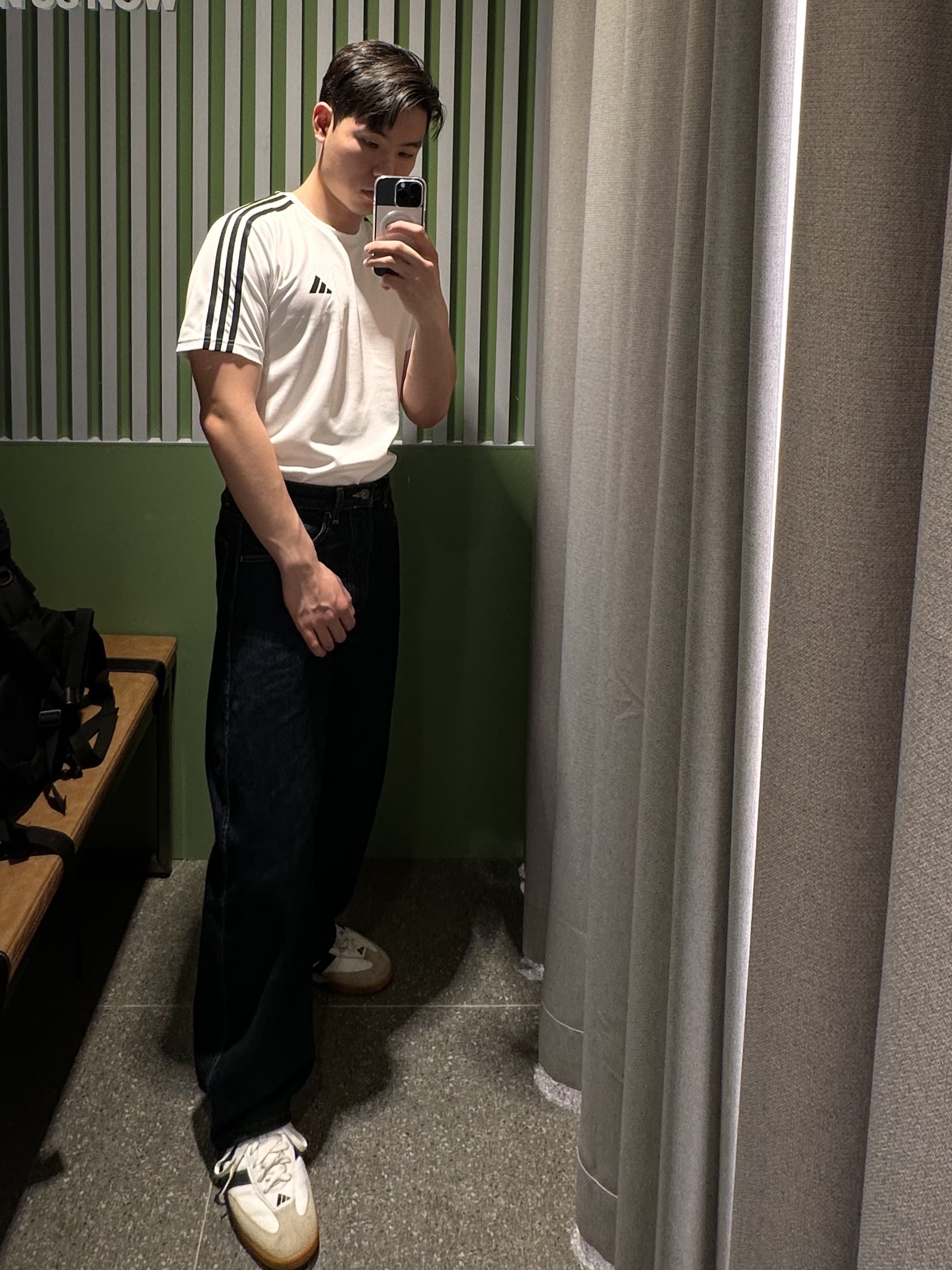 Adidas Samba OG Cloud White, Adidas Copa Nationale Millennium Cloud White Core Black 착용 스타일 - 1