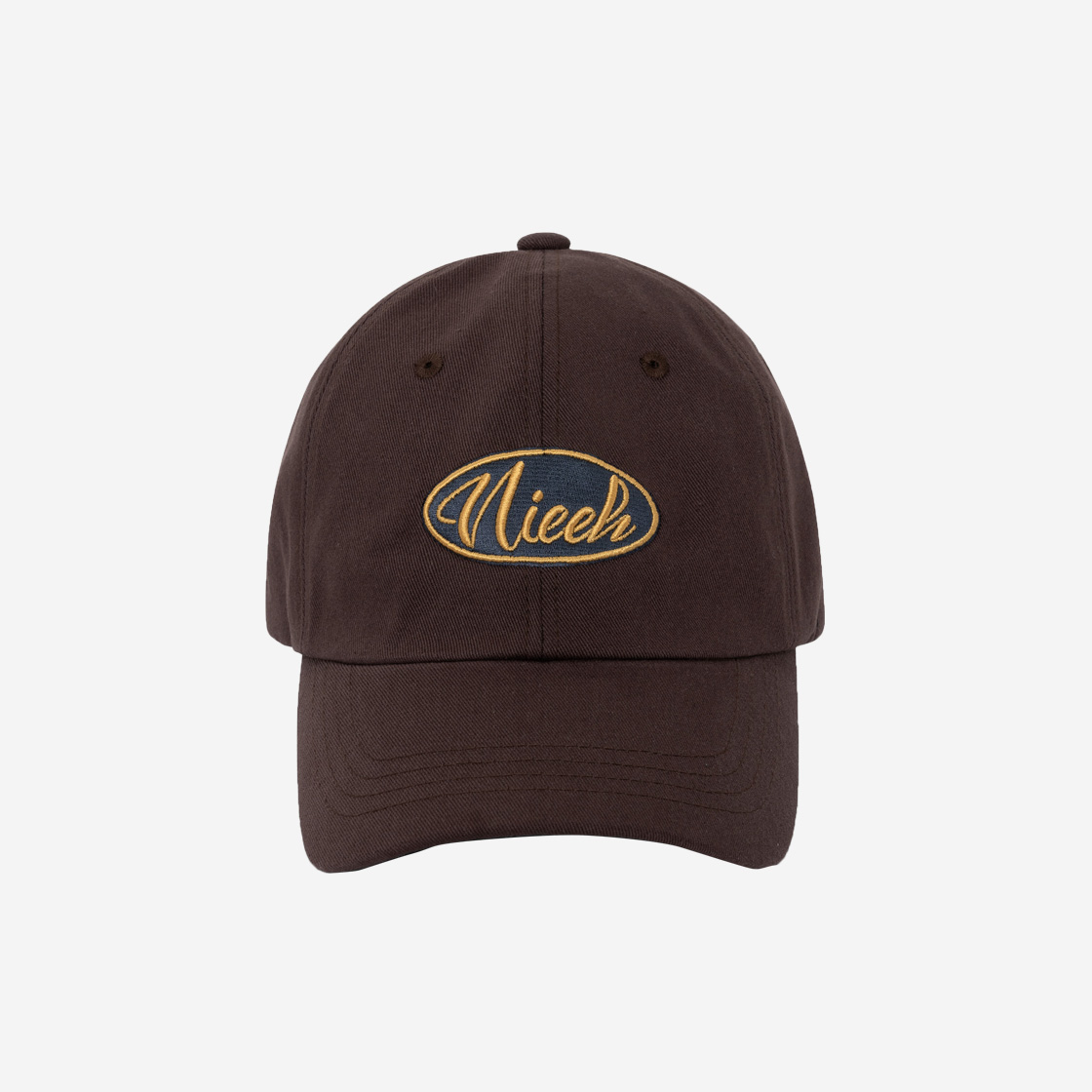 니히 시그니처 라운드 로고 캡 브라운