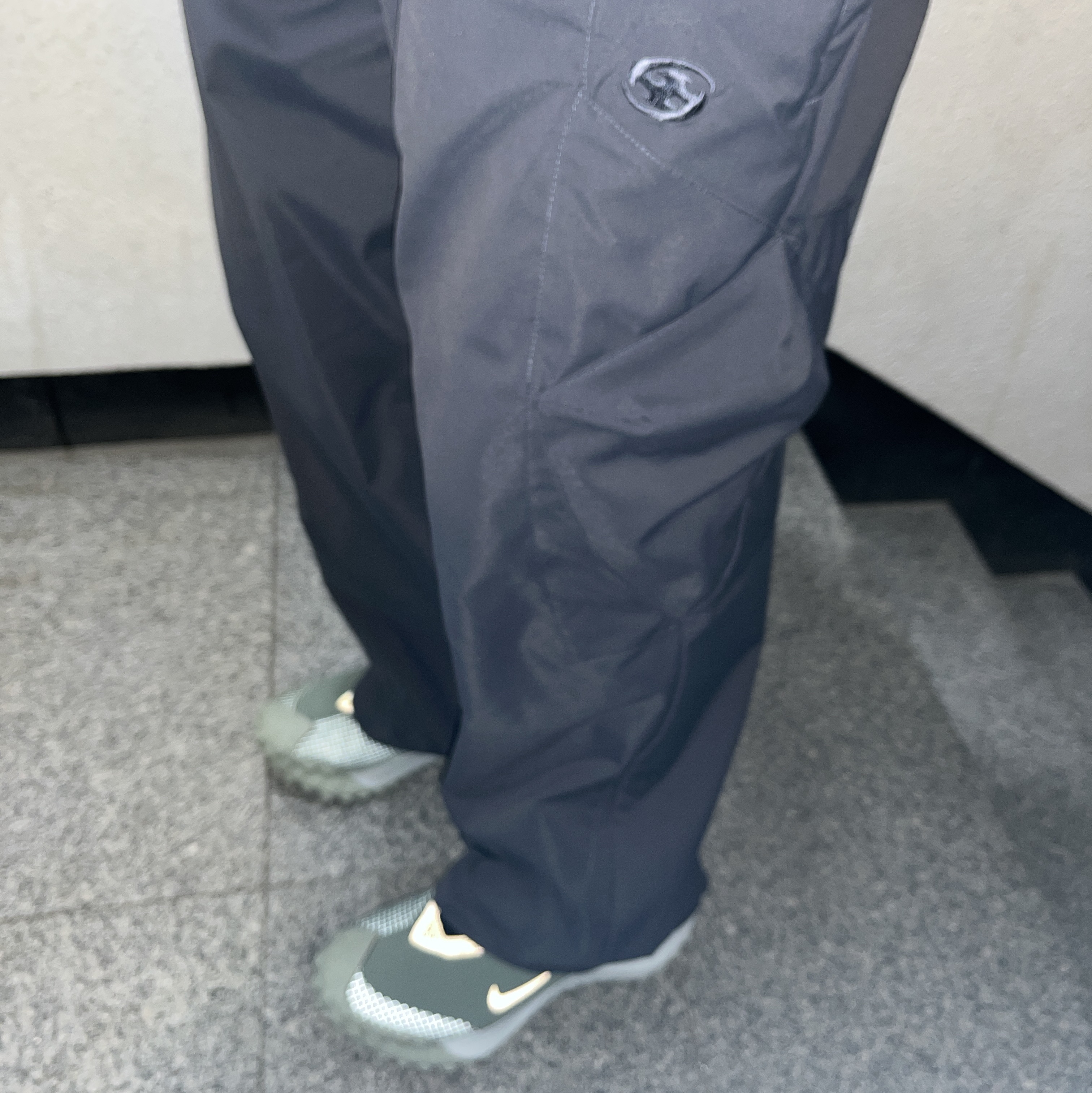 Sansan Gear Cubic Pants Midnight Blue - 23SS 착용 스타일