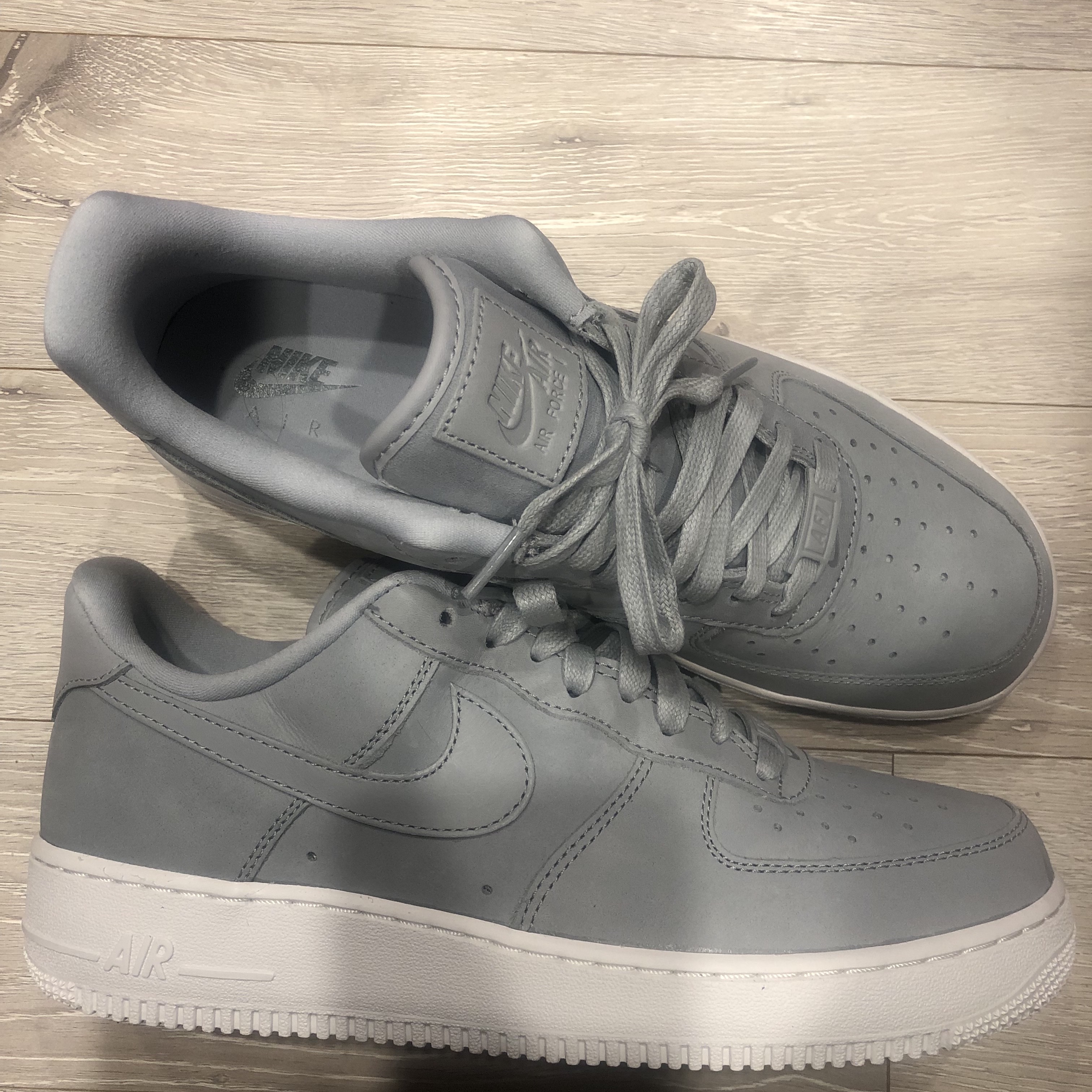 (W) Nike Air Force 1 PRM MF Wolf Grey 착용 스타일
