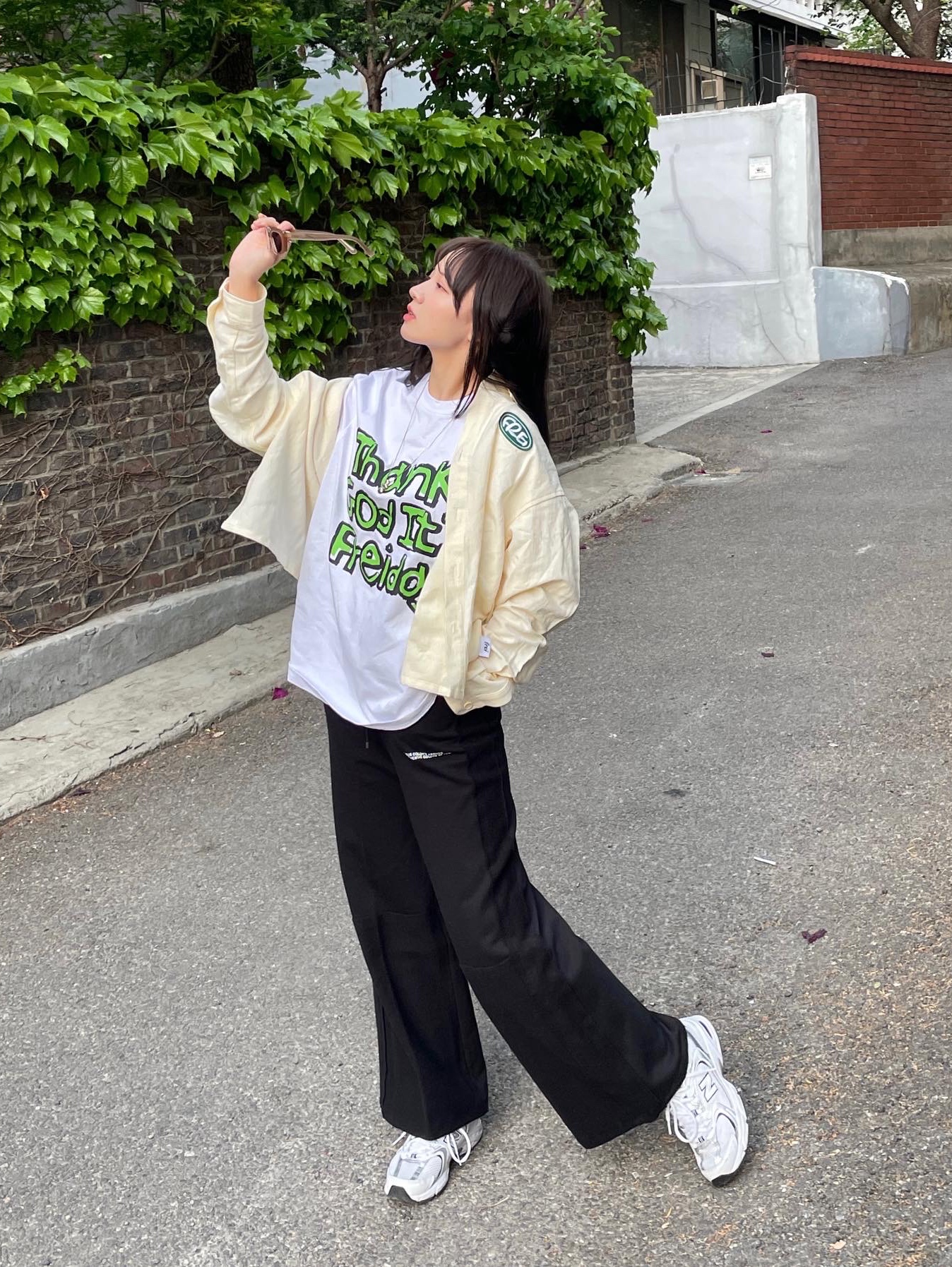 New Balance 530 White 착용 스타일 - 5