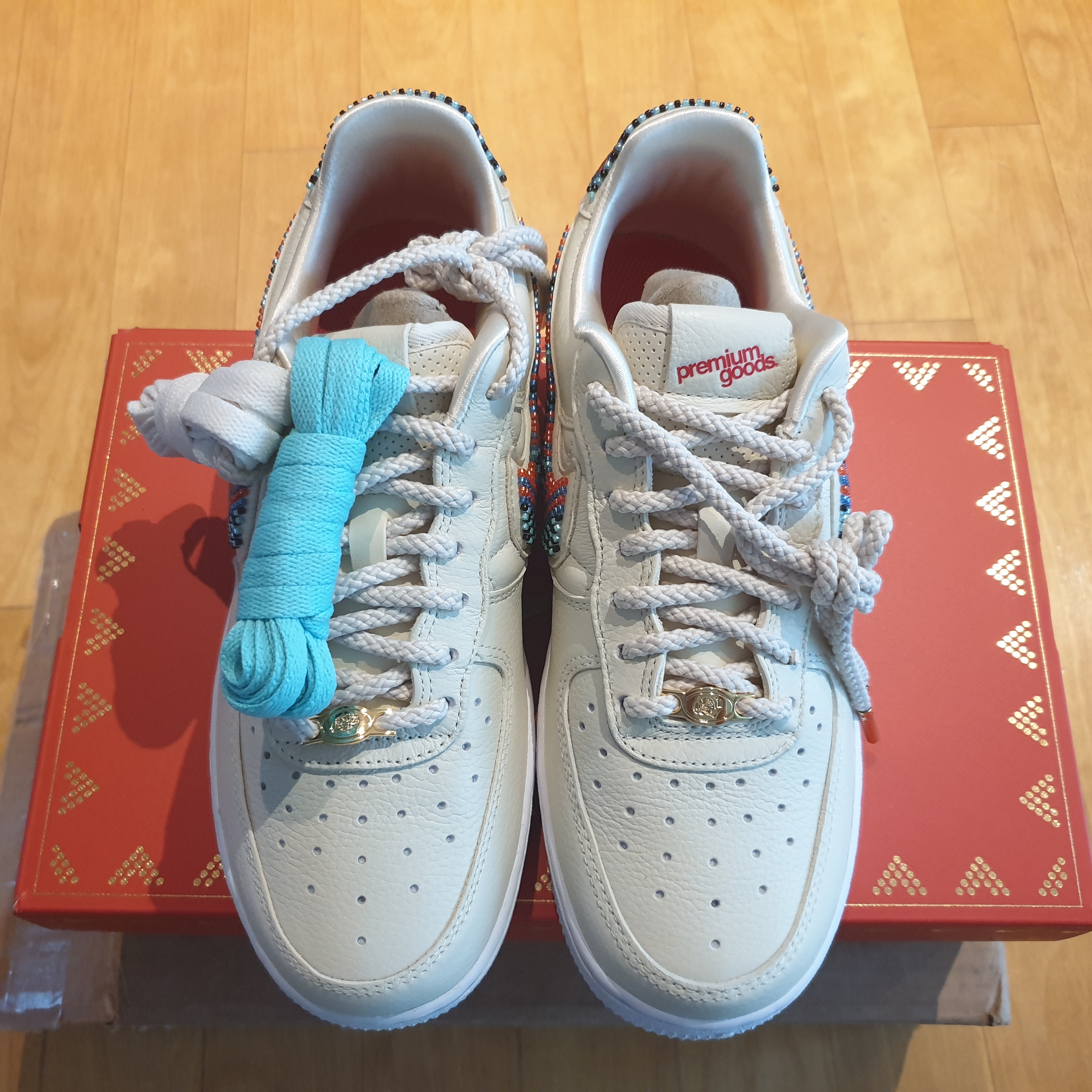 (W) Nike x Premium Goods Air Force 1 Low SP Flat Opal 착용 스타일