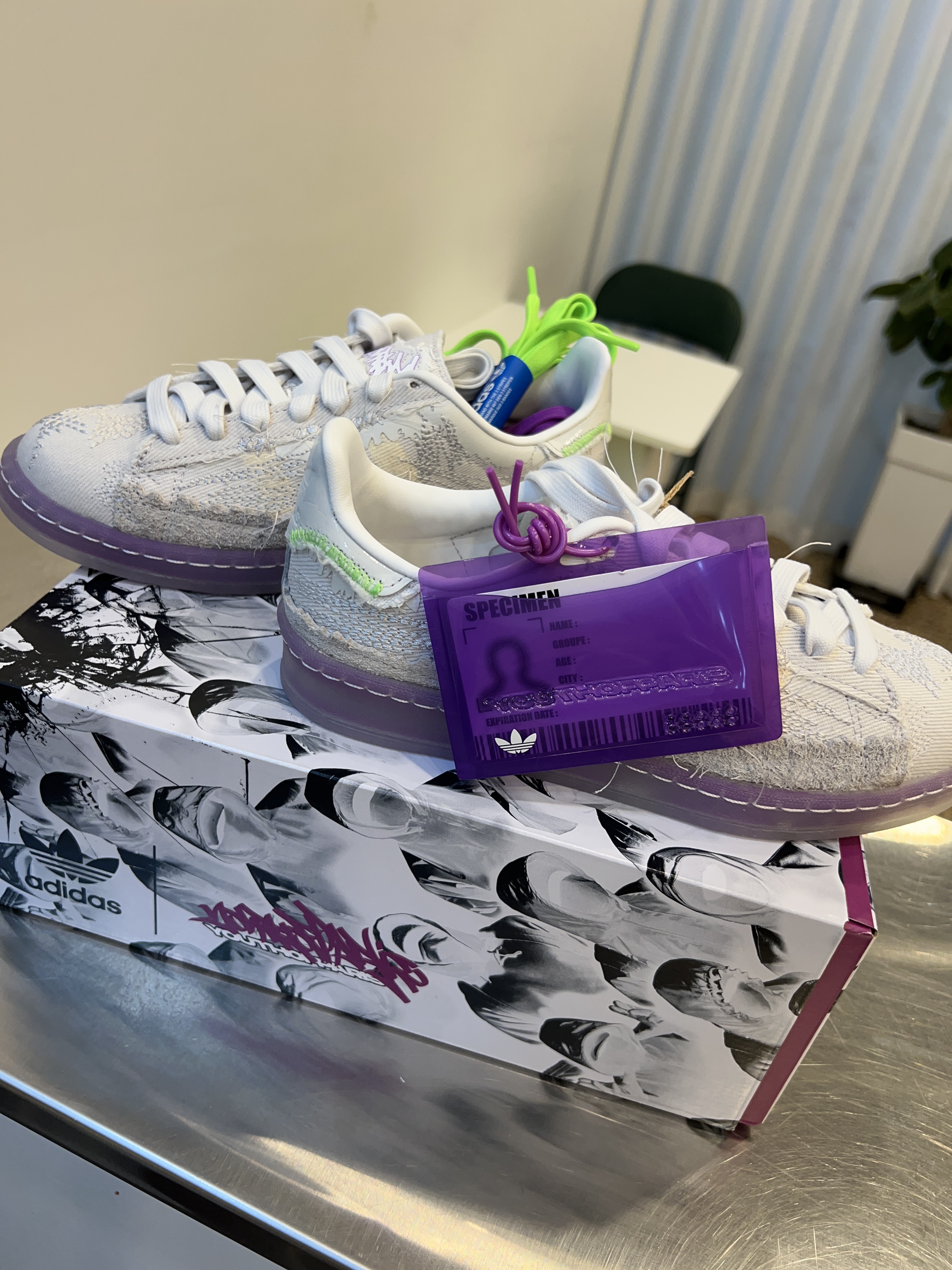 Adidas x Youth of Paris Campus Crystal White 착용 스타일 - 3
