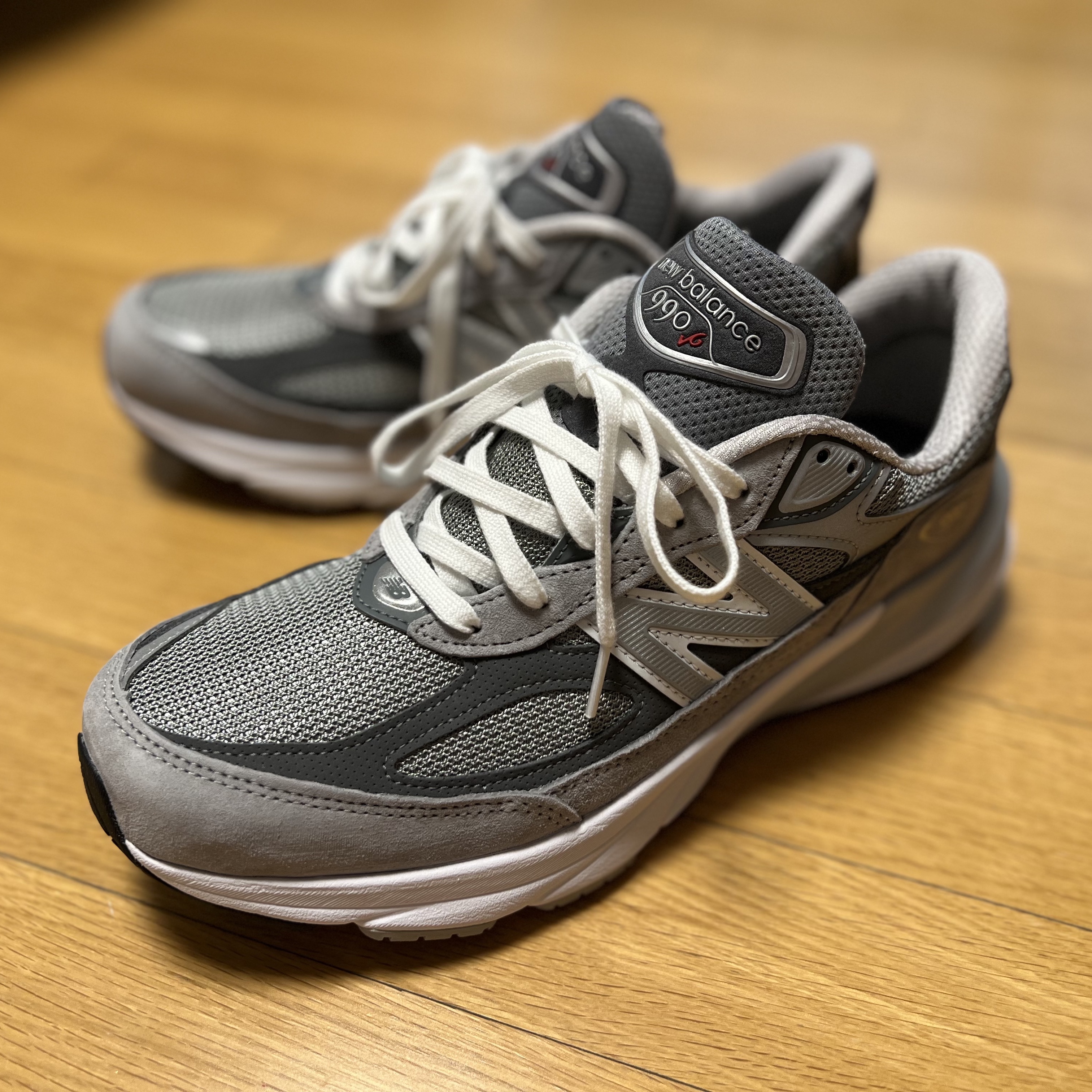 New Balance 990v6 Made in USA Grey - D Standard 착용 스타일 - 2
