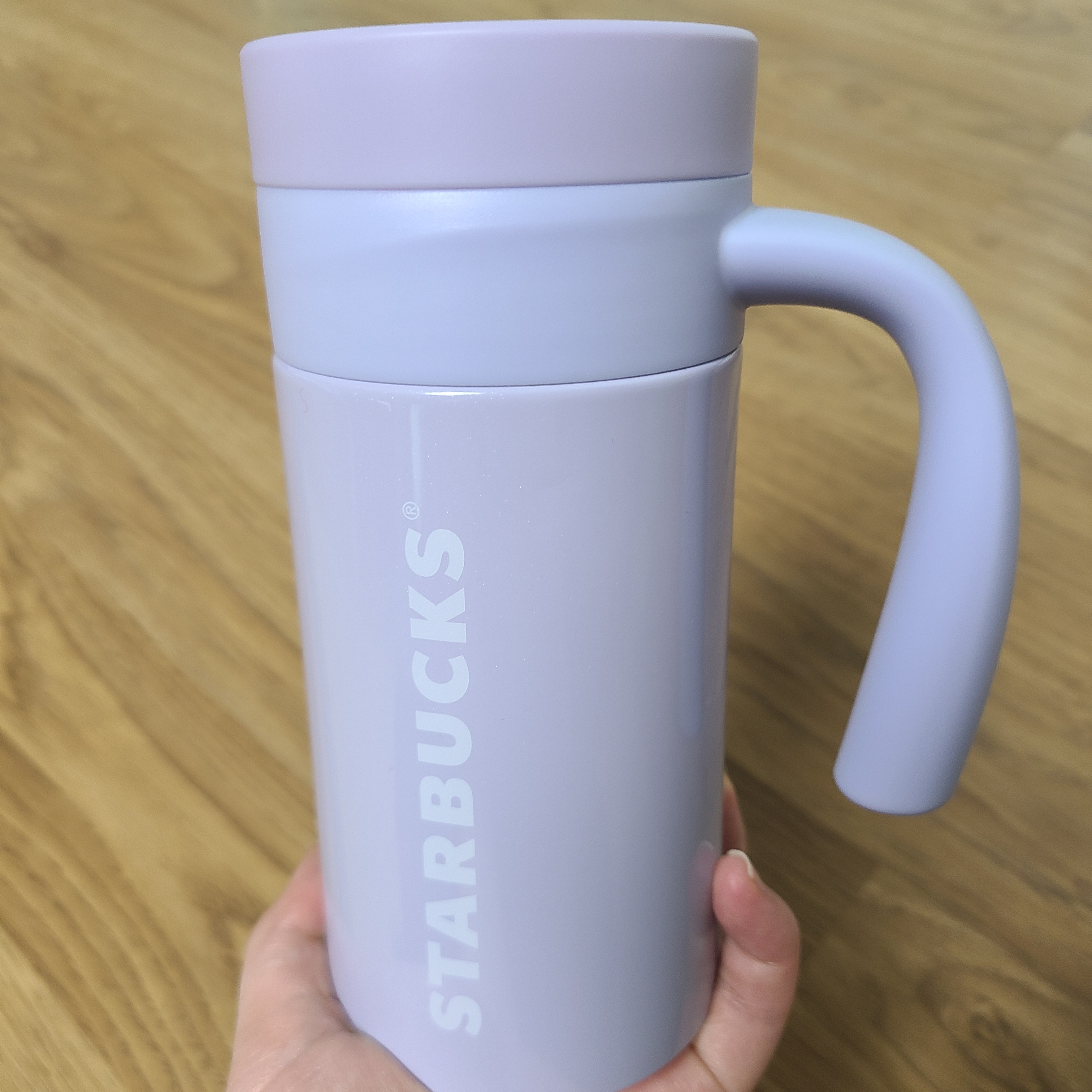 Starbucks 23 Cherry Newport Lavender Tumbler 355ml 착용 스타일 - 1