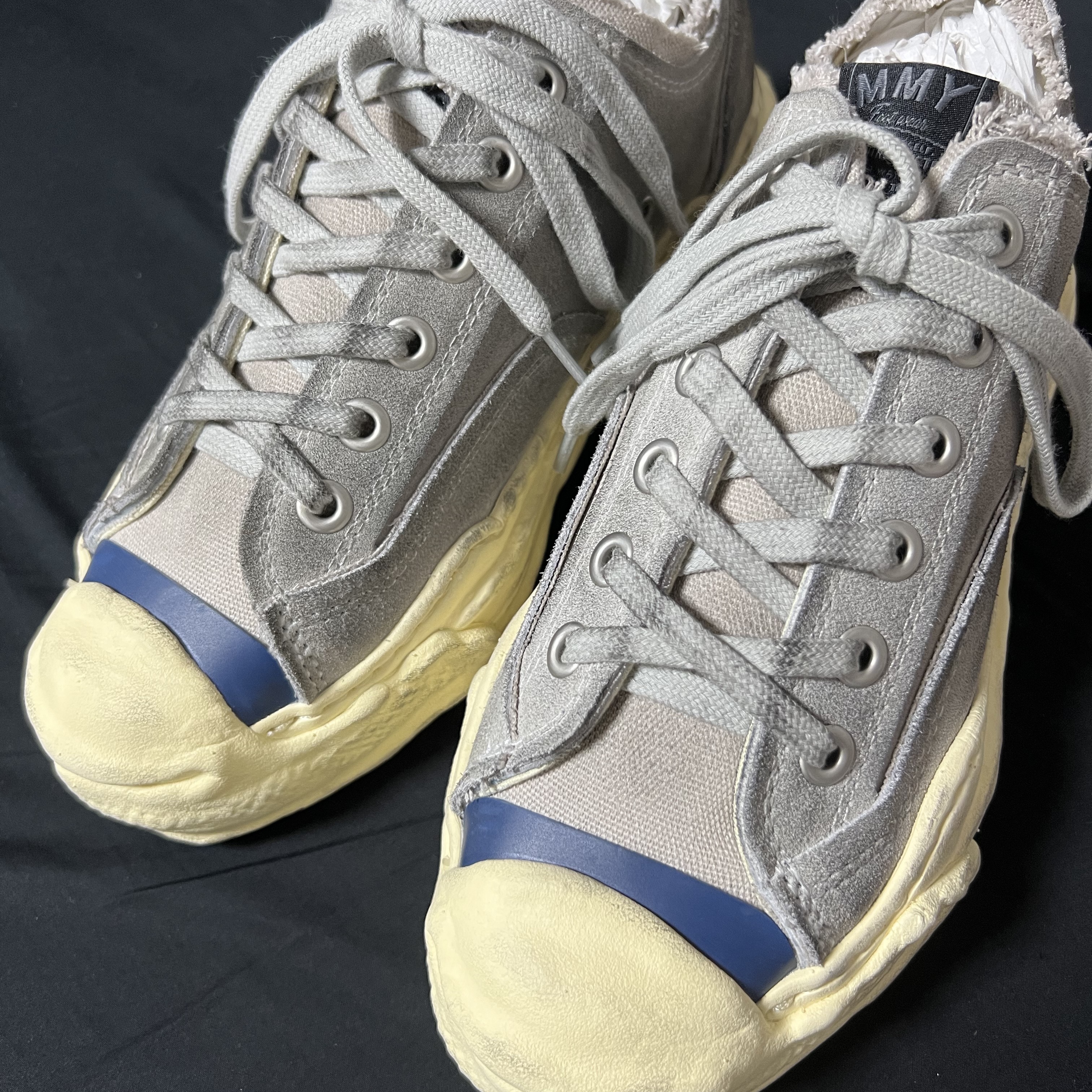 Maison Mihara Yasuhiro x Bed J.W. Ford Hank OG Sole Low-top Sneakers Gray 착용 스타일 - 5