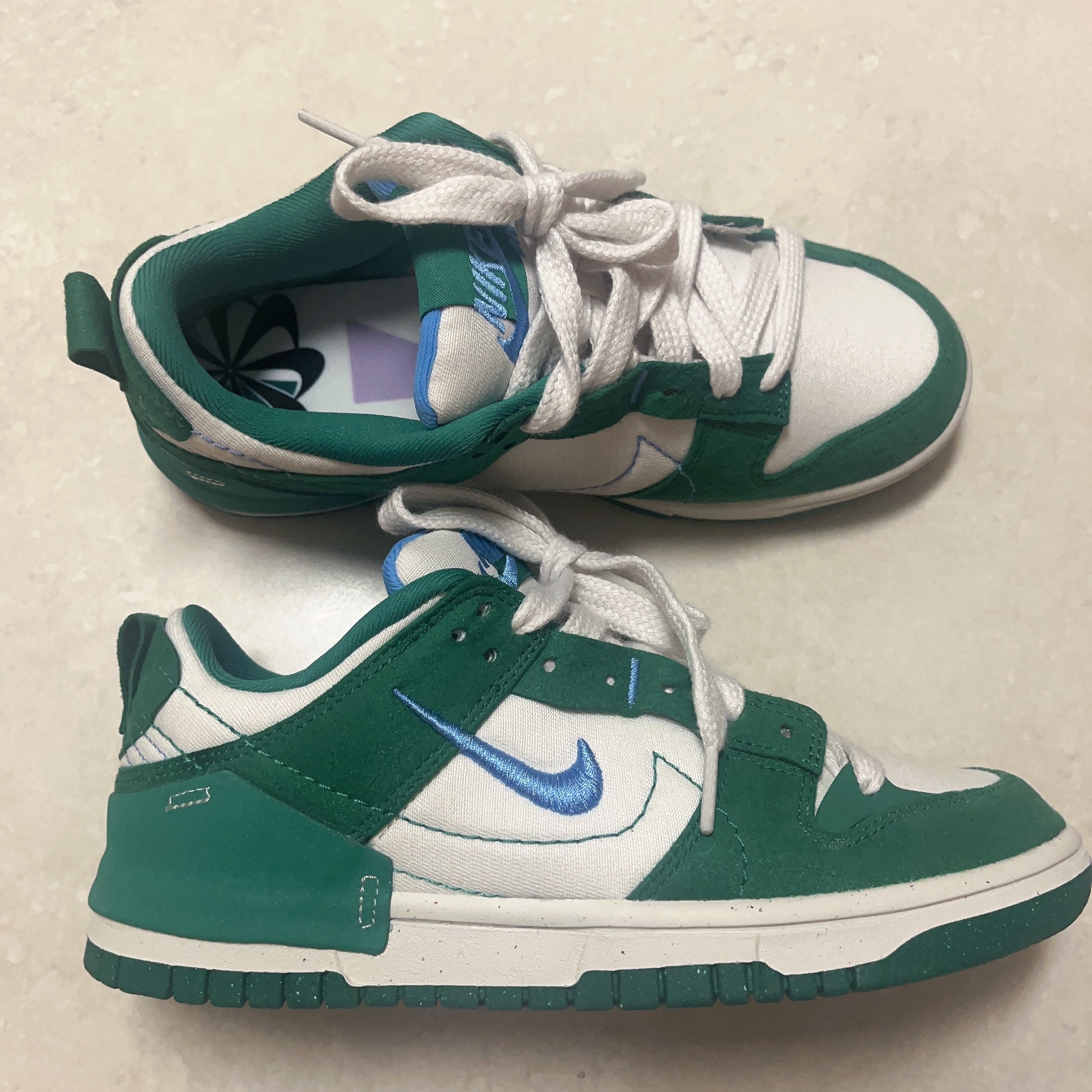(W) Nike Dunk Low Disrupt 2 Phantom University Blue 착용 스타일