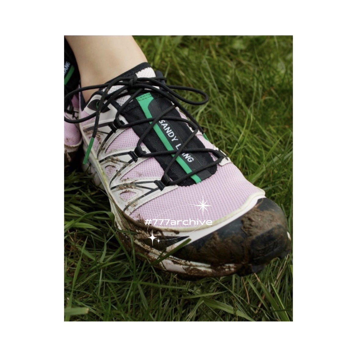 Salomon x Sandy Liang XT-6 Expanse Cradle Pink 착용 스타일 - 5