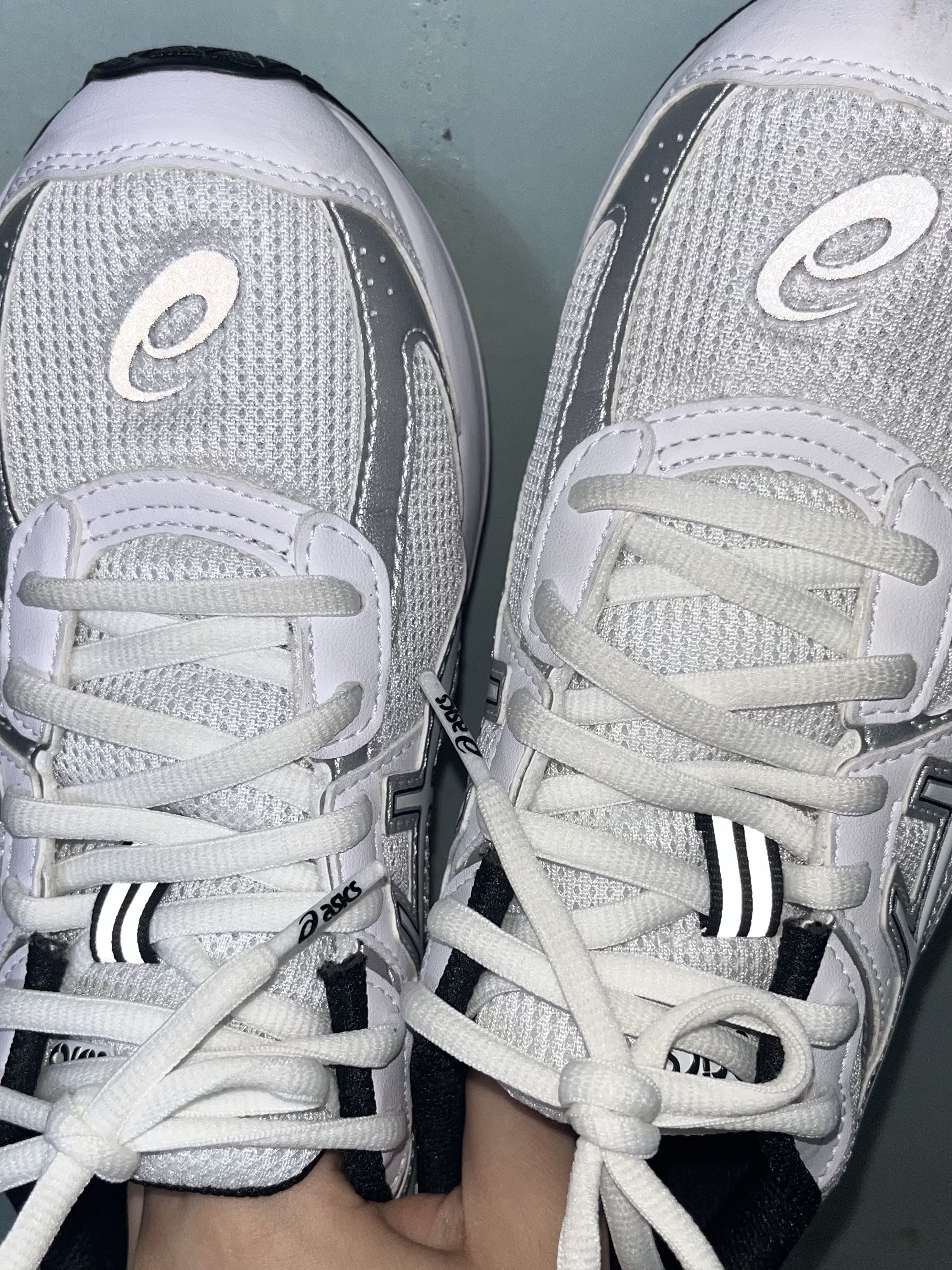 Asics Jog 100 S White - 2E Wide 착용 스타일