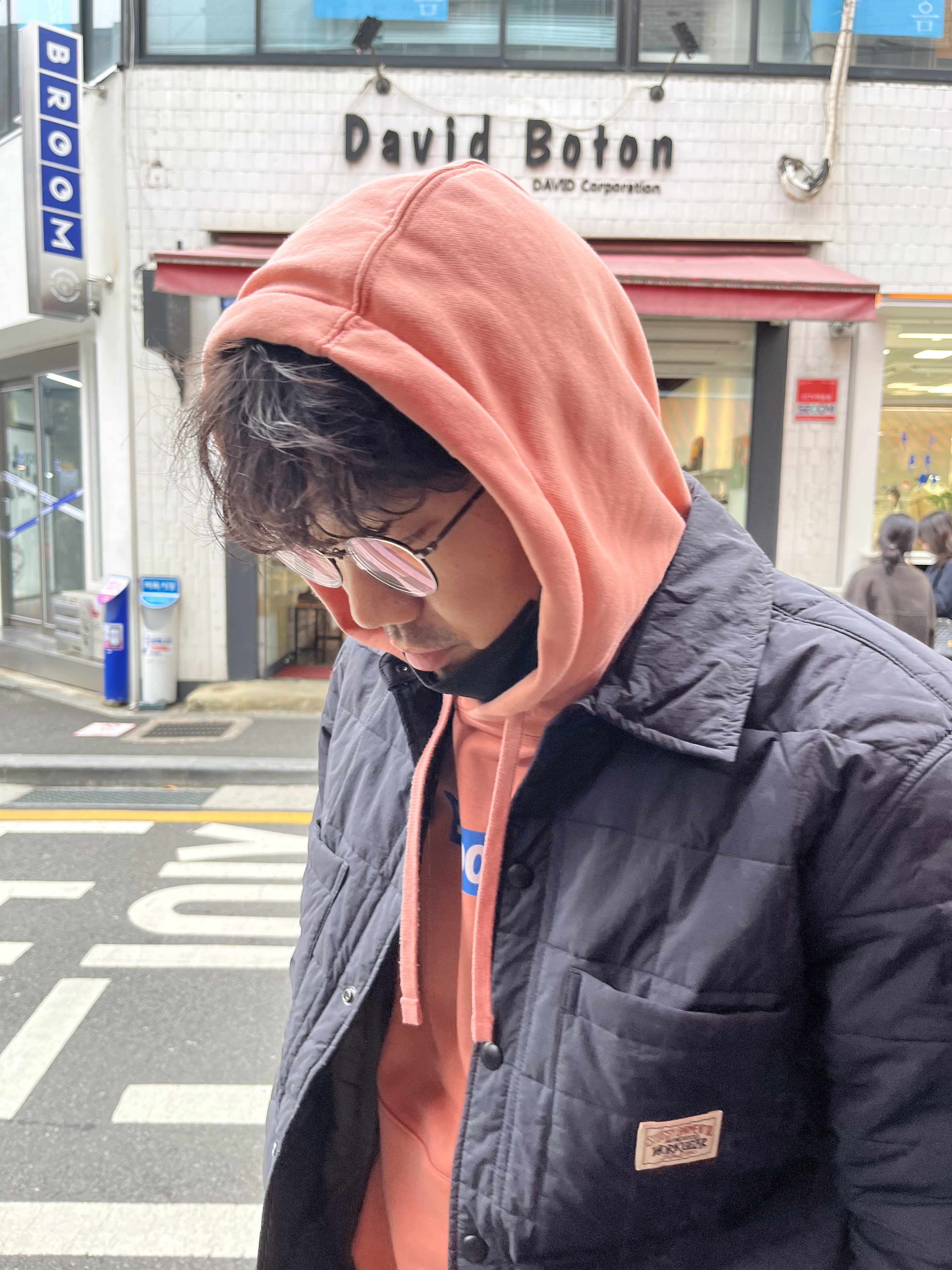 Stussy Quilted Fatigue Shirt Black 착용 스타일