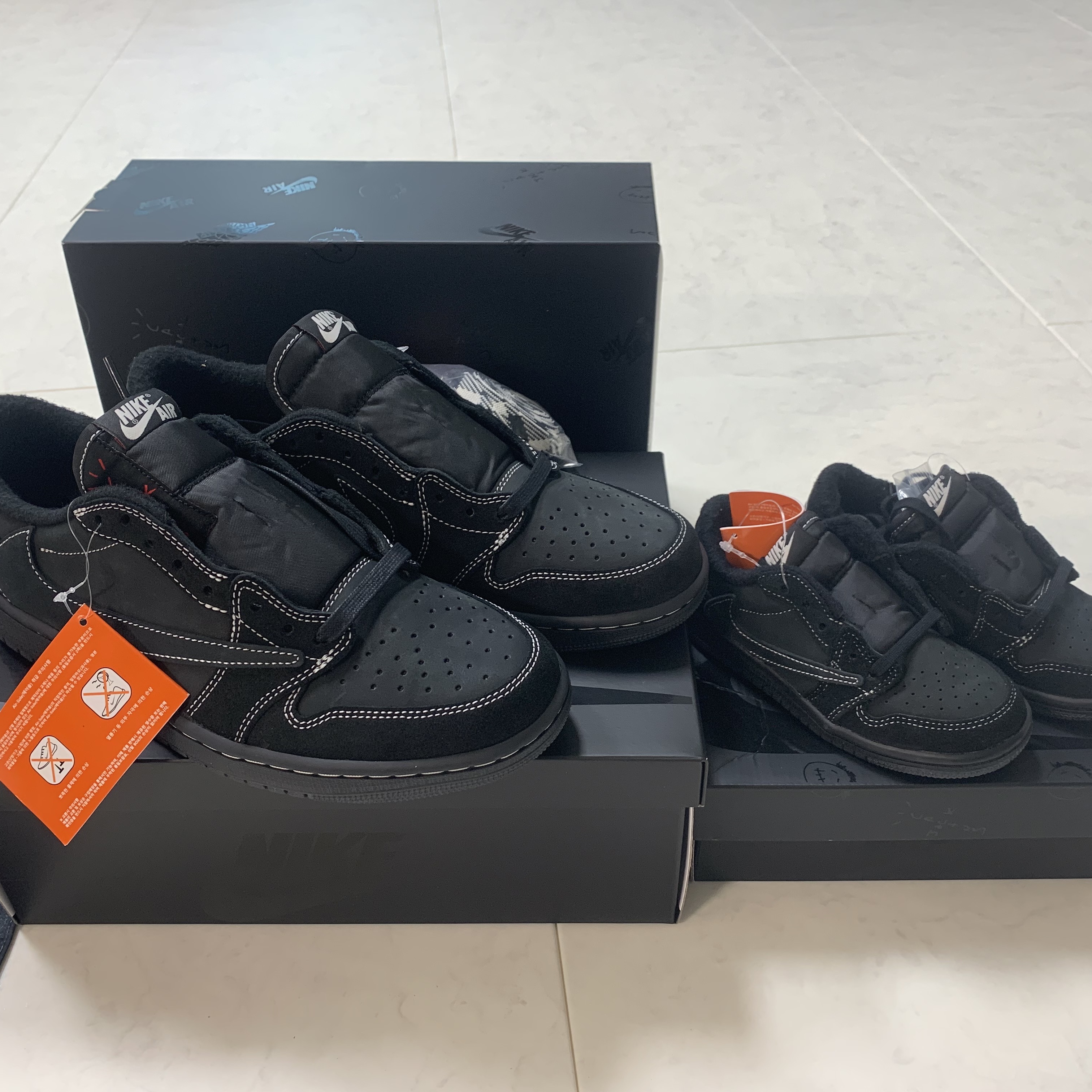 Jordan 1 x Travis Scott Retro Low OG SP Black Phantom, (TD) Jordan 1 x Travis Scott Retro Low OG SP Black Phantom 착용 스타일